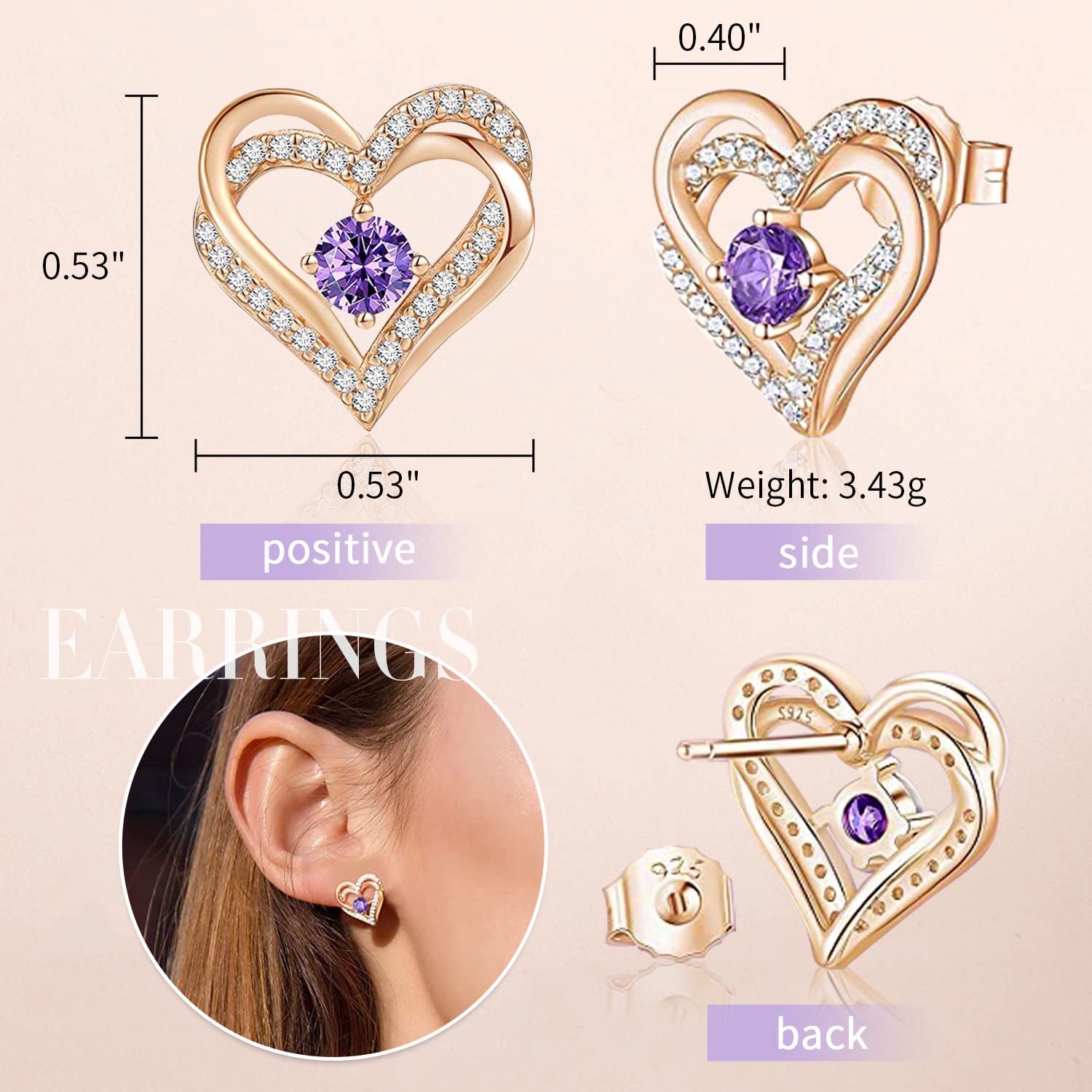 Forever Preserved Rose Love Box - Eternal Roses Necklace & Earring Set for Valentine's Day, Birthday, Anniversary - Romantic Gifts for Women - Perfect for Date Nights, Proposals & Special Occasions