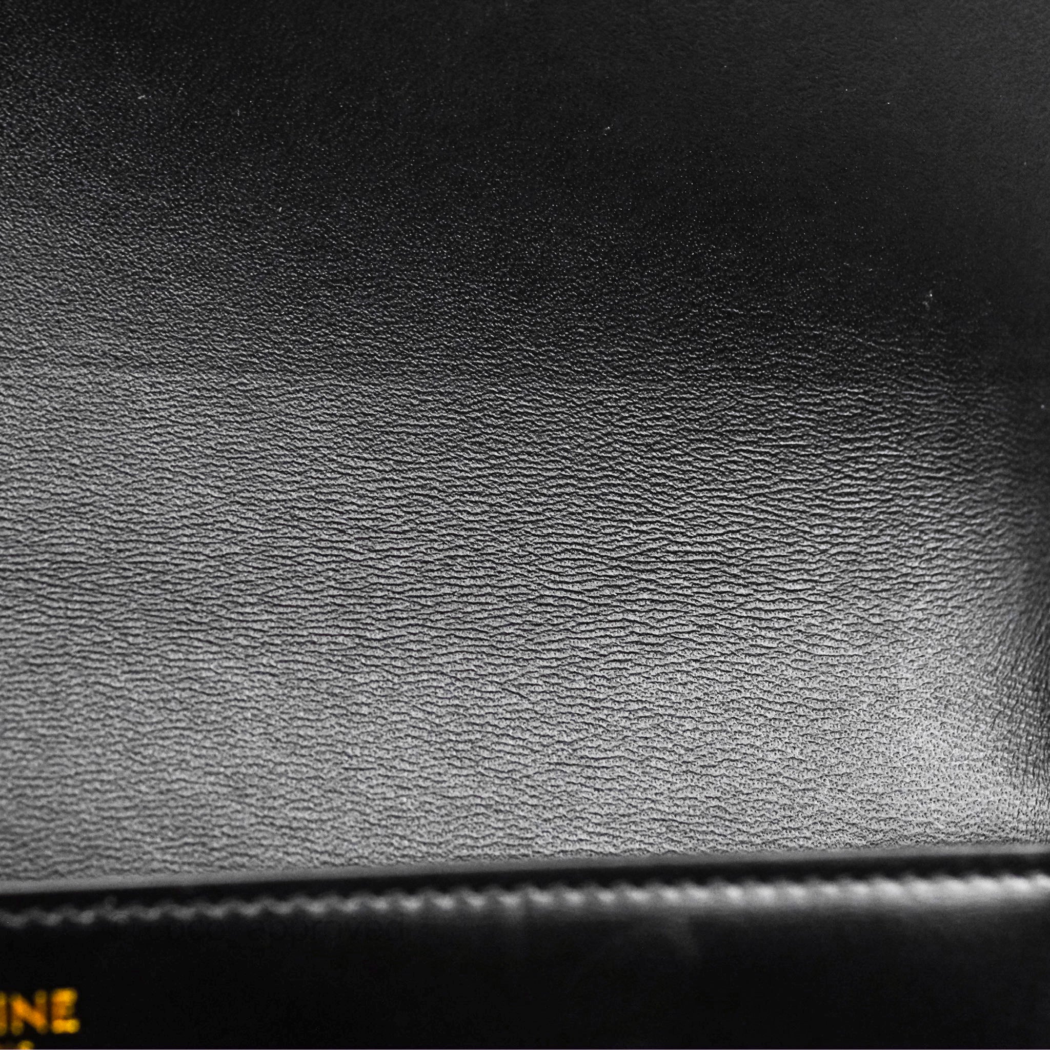 Celine Triomphe Shoulder Bag in Black Calfskin Leather - Luxury Crossbody Purse for Women, Perfect for Work, Travel & Evening Events