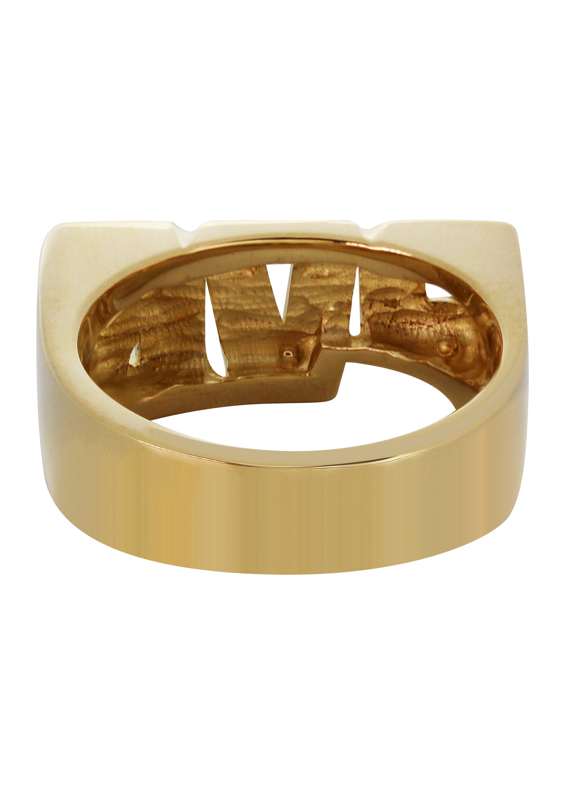 14K Gold Initials Name Ring for Women - Personalized Custom Engraved Letter Ring - Style #101 | Perfect for Birthday, Anniversary, Valentine's Day Gifts