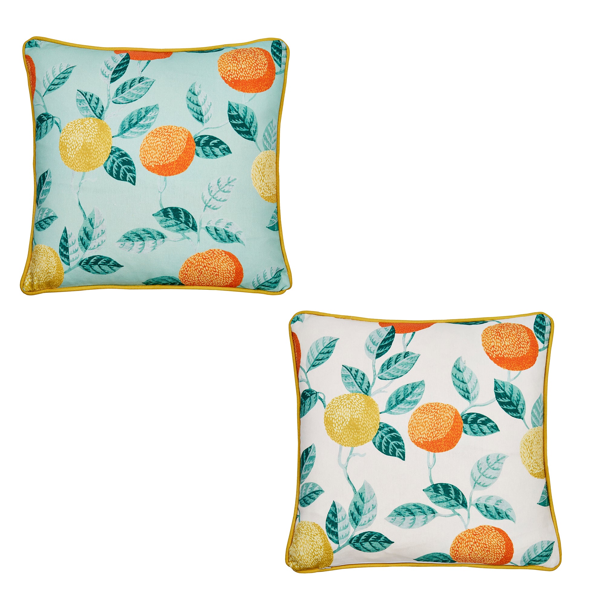 Dreams & Drapes Botanical Fruits Outdoor Cushion - Waterproof Garden Patio Furniture Pillow Cover - Green - Perfect for Backyard, Poolside & Outdoor Decor