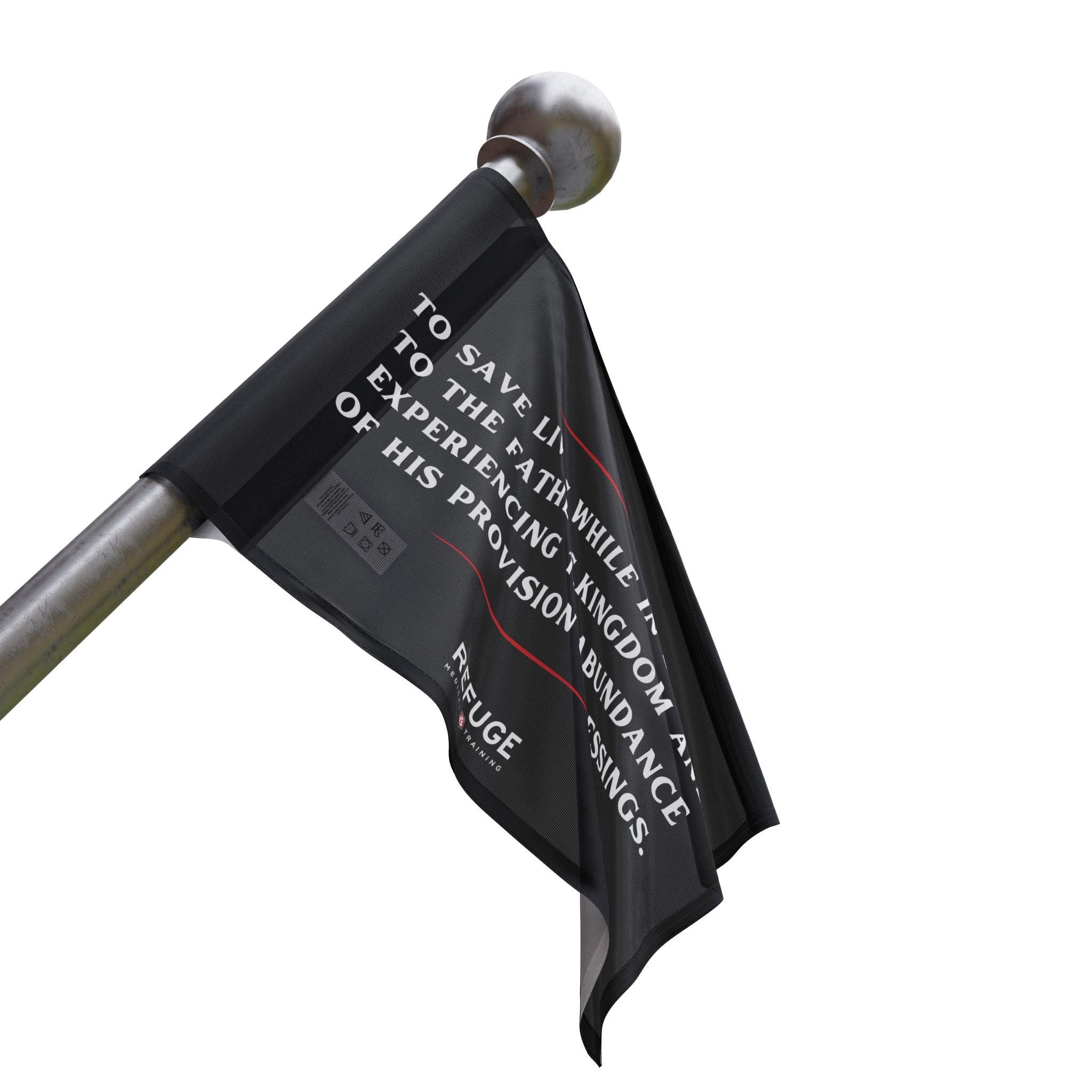 Mission Statement Flag - Custom Printed Office Decor for Business Motivation & Team Inspiration - Perfect for Conference Rooms, Workplaces & Corporate Events