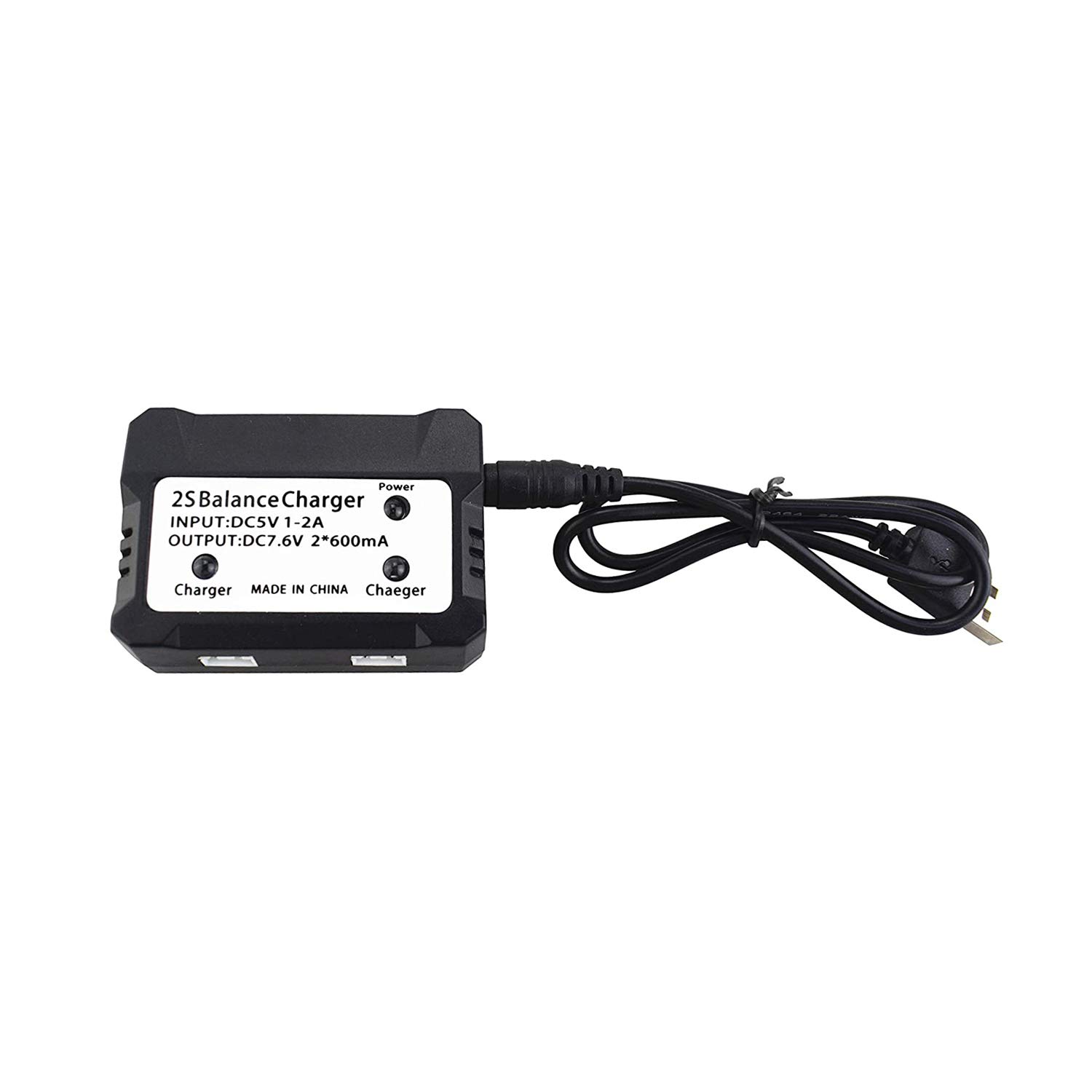 2PCS 7.6V 3400mAh LiPo Battery with Dual Charger - Compatible with MJX Bugs 4W/B4W/D88/EX3/HS550 Folding Brushless Drones - High Performance RC Quadcopter Accessories - Perfect for Long Flight Time and Outdoor Aerial Photography