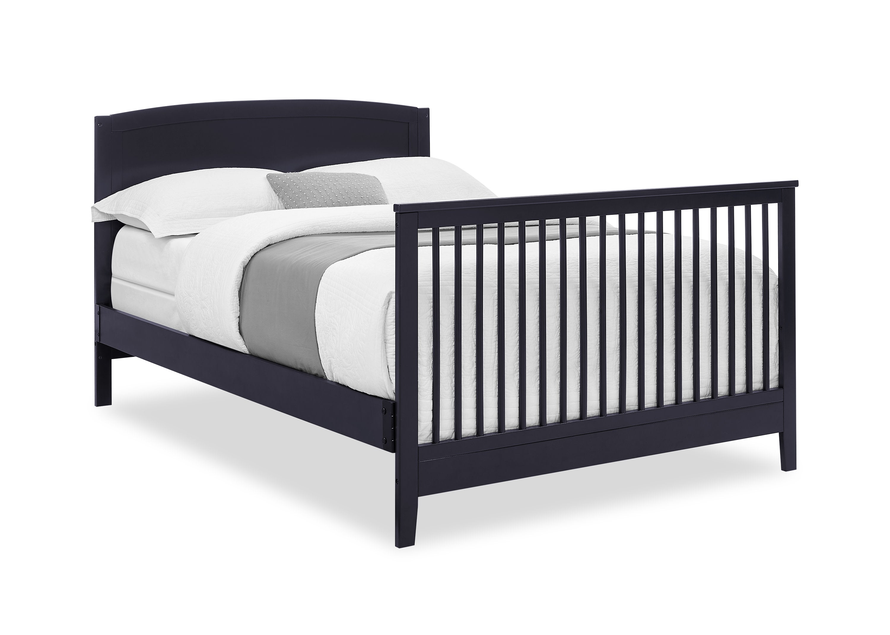 Campbell 6-in-1 Convertible Baby Crib - Toddler Bed & Full-Size Bed Conversion - Safe & Durable Nursery Furniture for Newborns to Teens - Perfect for Bedrooms, Daycares, and Guest Rooms