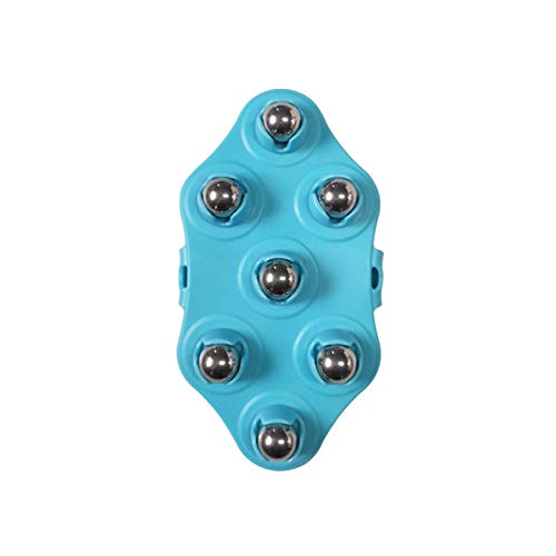 PAPABA Anti-Cellulite Massage Roller - Magnetic Therapy Handheld Body Massager for Legs, Arms & Back Pain Relief - Blue - Perfect for Home Spa, Post-Workout Recovery & Relaxation