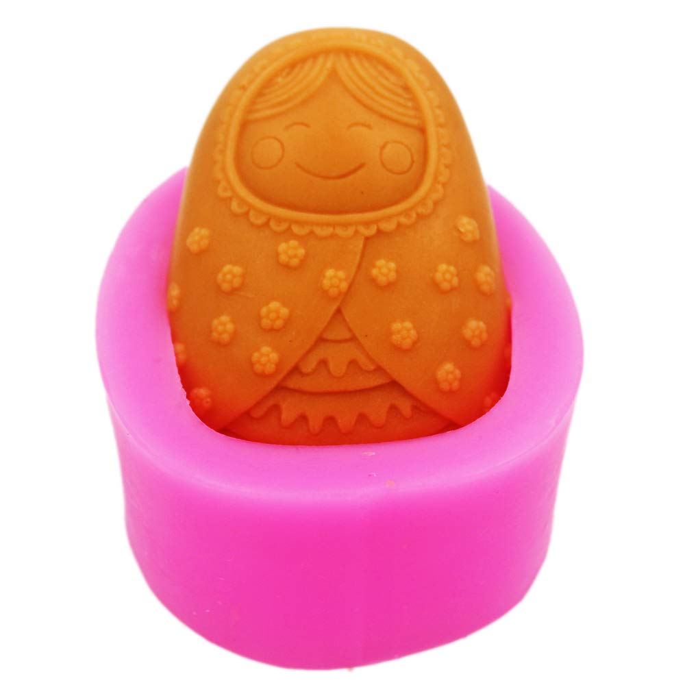 Longzang Smile Face S0176 Silicone Soap Mold - DIY Handmade Craft Art Soap Making Kit for Bath Bombs, Candles & Home Decor (Set of 1)