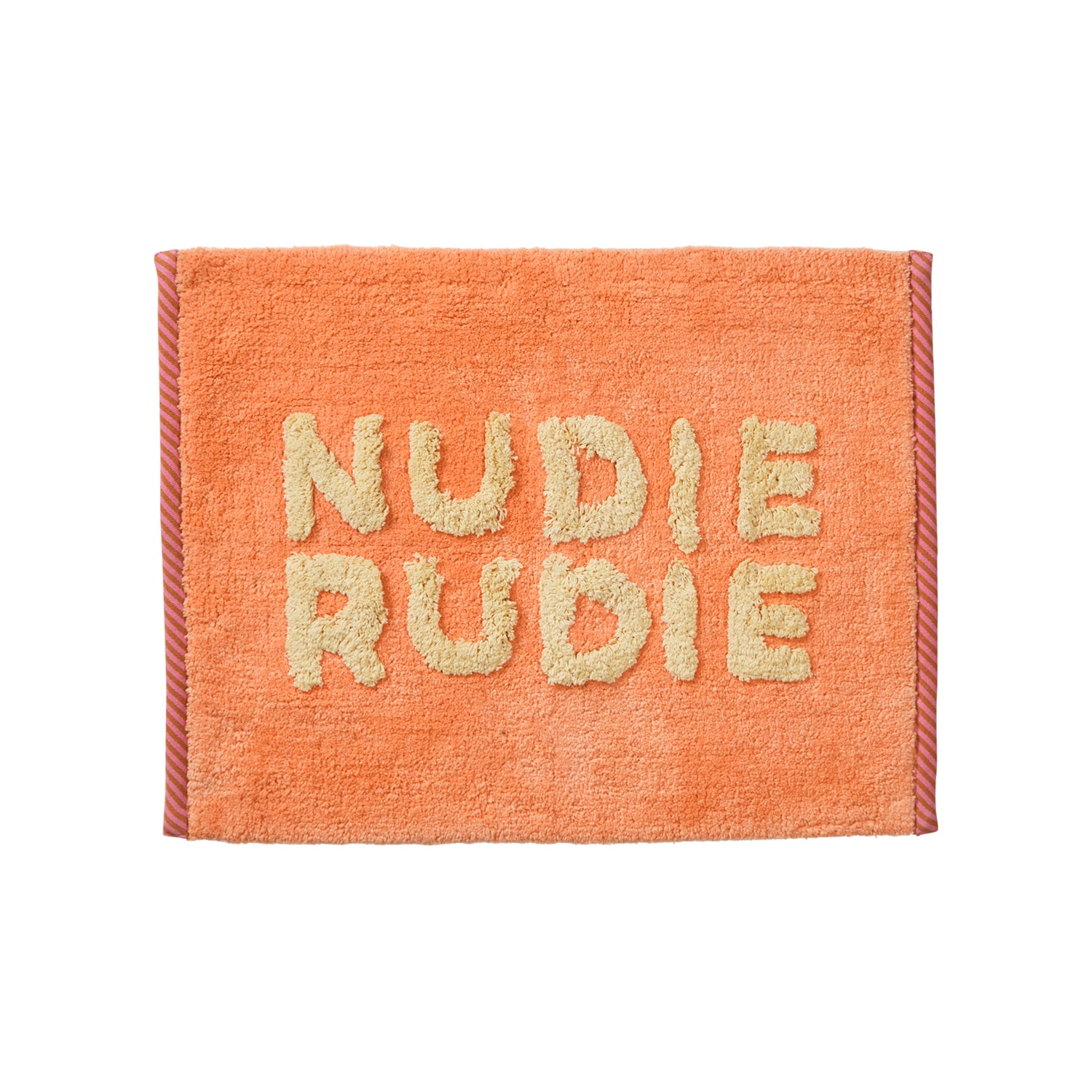 Tula Nudie Bath Mat Mini - Soft Absorbent Microfiber Bathroom Rug for Showers & Baths - Desert Color - Perfect for Small Spaces & Kids Bathrooms
