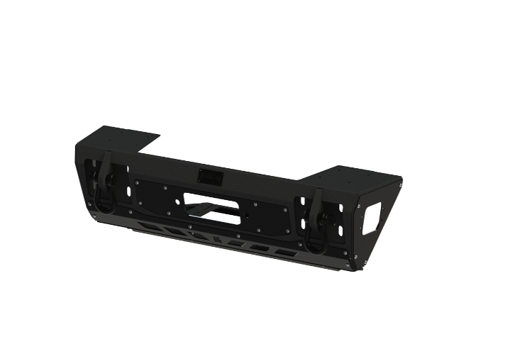 Bodyguard RXFWJ079X Jeep Wrangler JK Front Bumper with Full End Caps (2007-2019) - Heavy Duty Off-Road Protection for Trail Riding & Rock Crawling