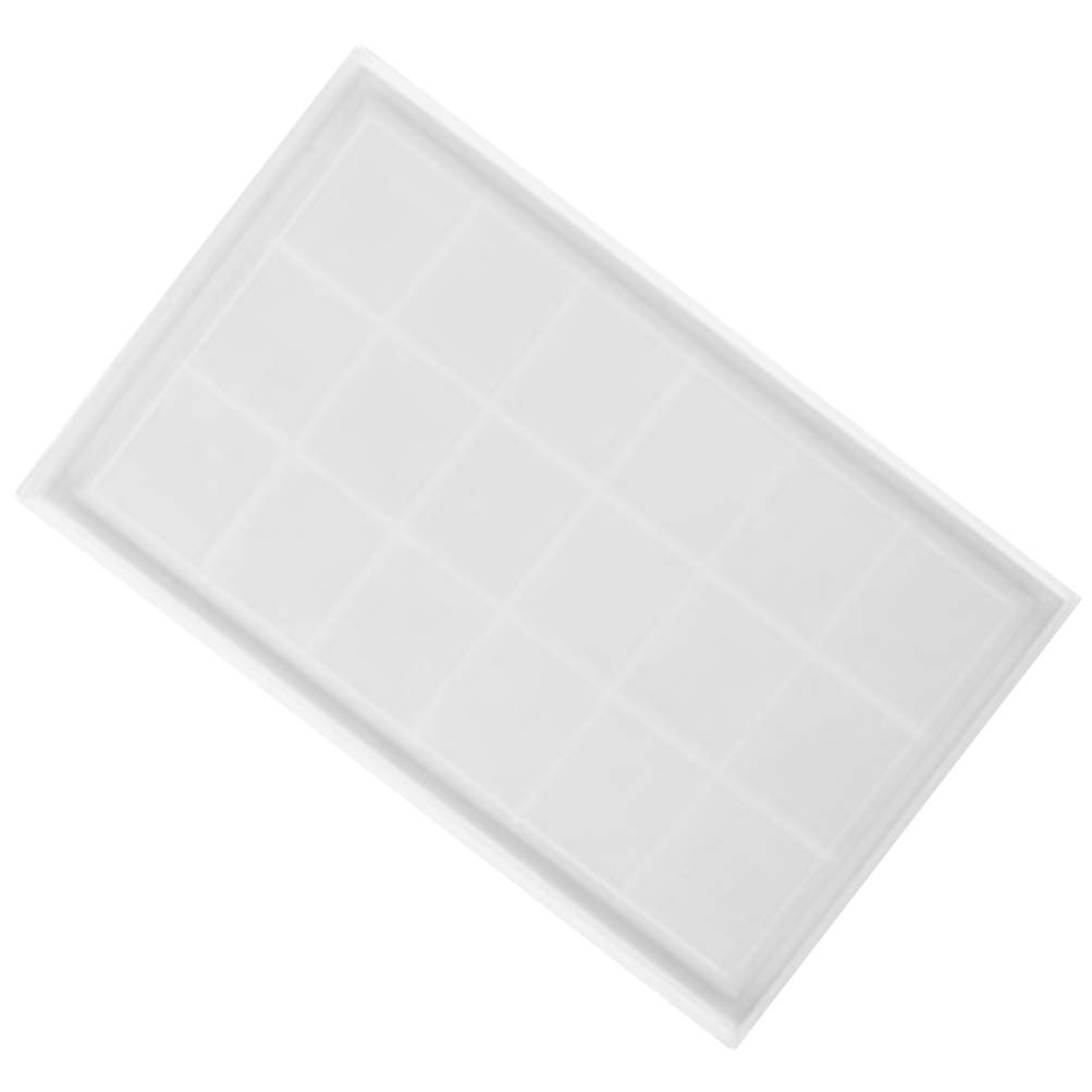 EXCEART 1pc Silicone Coaster Mold for Resin Casting - DIY Epoxy Resin Art, Handmade Clay Cup Pad, White Tray - Perfect for Home Decor, Gift Making, and Craft Projects