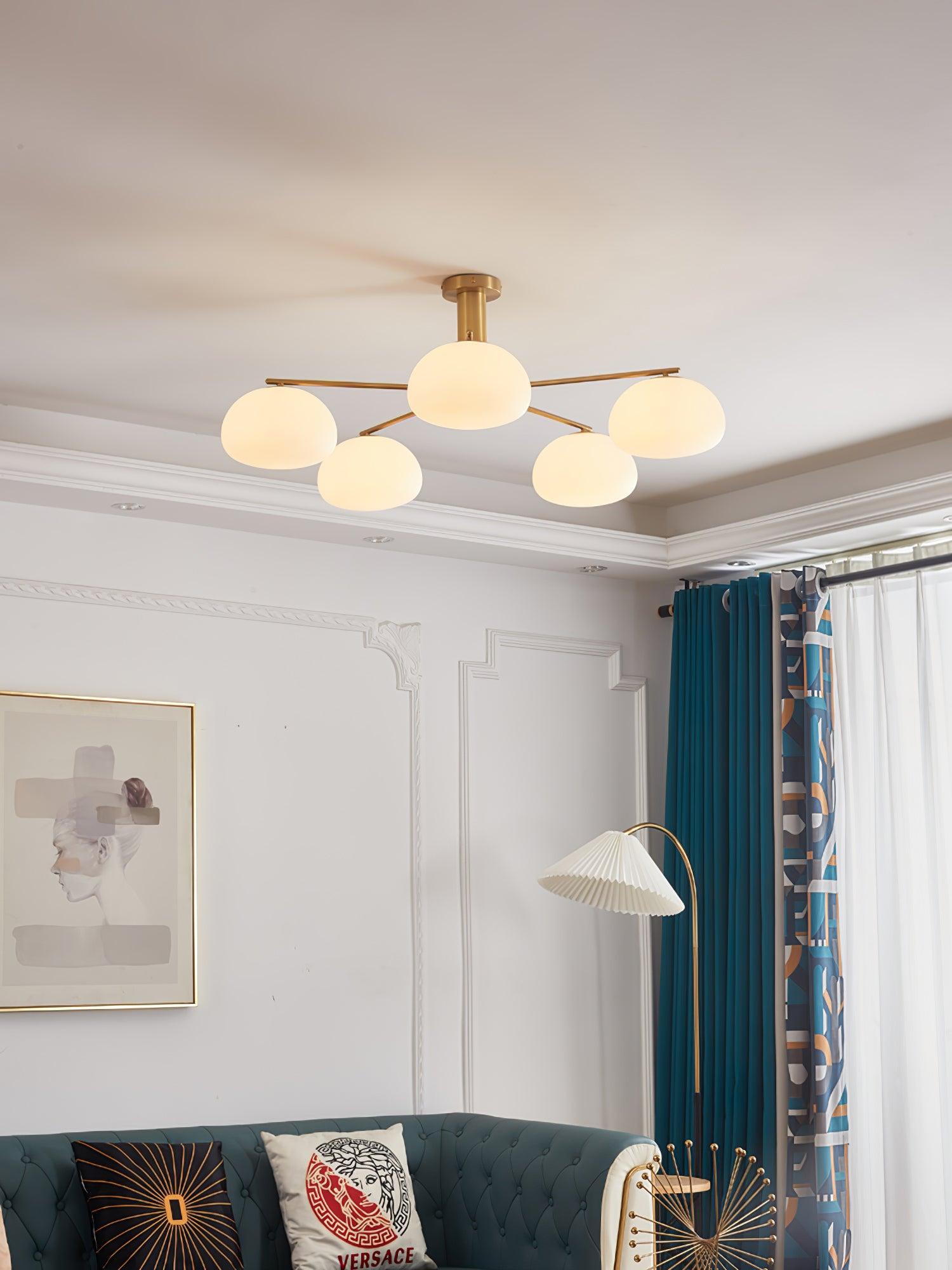 Briette Chandelier - Elegant Crystal Ceiling Light Fixture for Dining Room, Living Room & Bedroom | Perfect for Home Decor & Wedding Venues