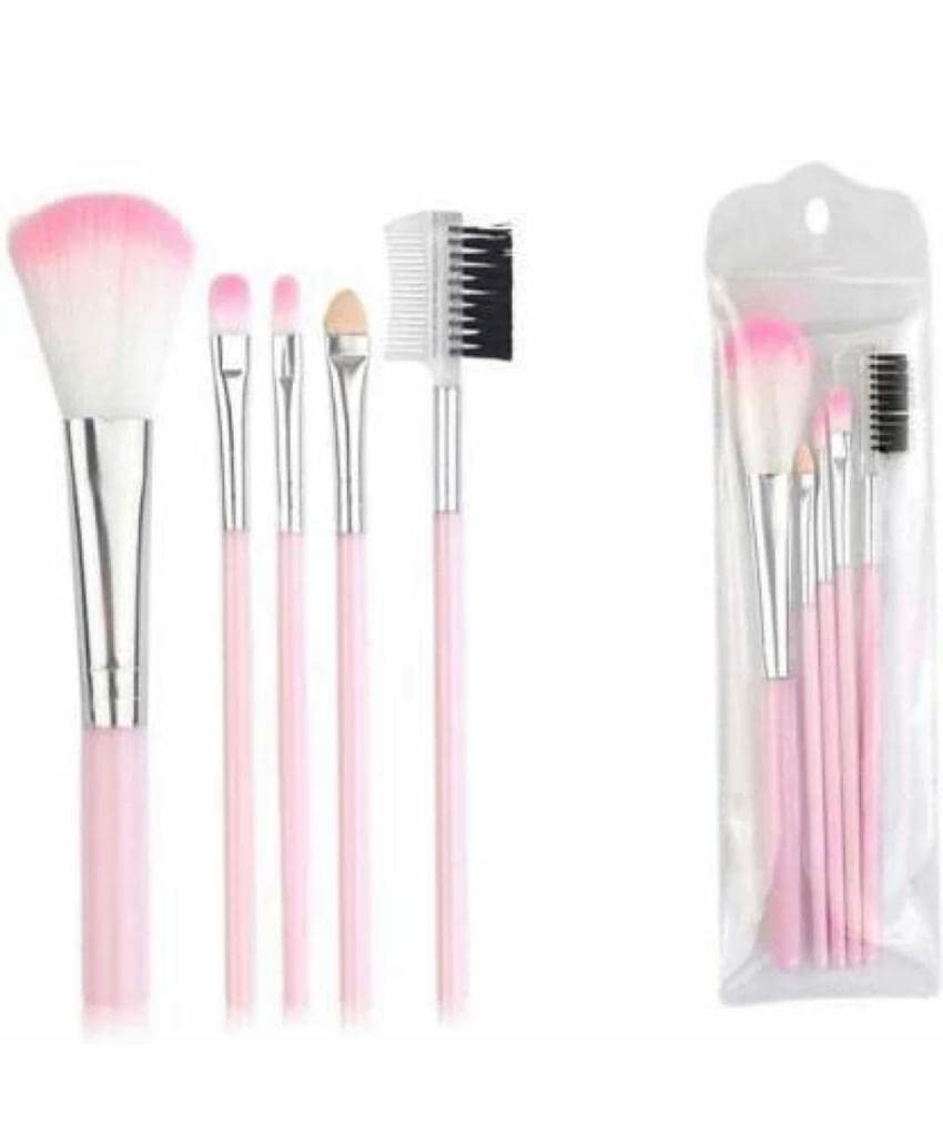 AIR BEAUTY 5-Piece Professional Makeup Brush Set - Soft Synthetic Bristles for Foundation, Blending, Contouring & Eyeshadow - Perfect for Travel & Everyday Makeup Application