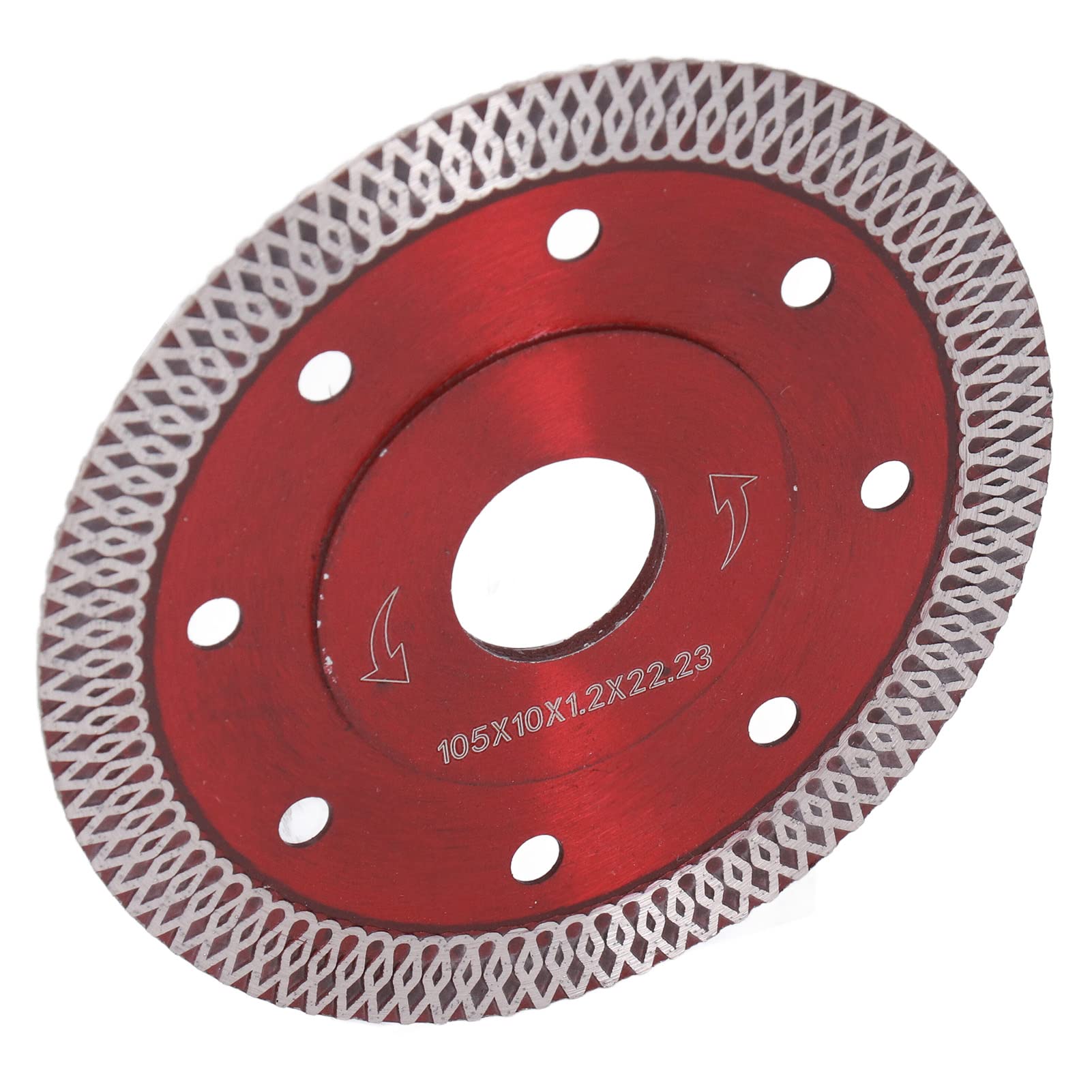 Professional Hot Pressed Universal Saw Blade for Angle Grinder - Dry/Wet Cutting & Polishing for Granite, Marble, Tile (Red) - Perfect for DIY Home Renovation & Construction Projects
