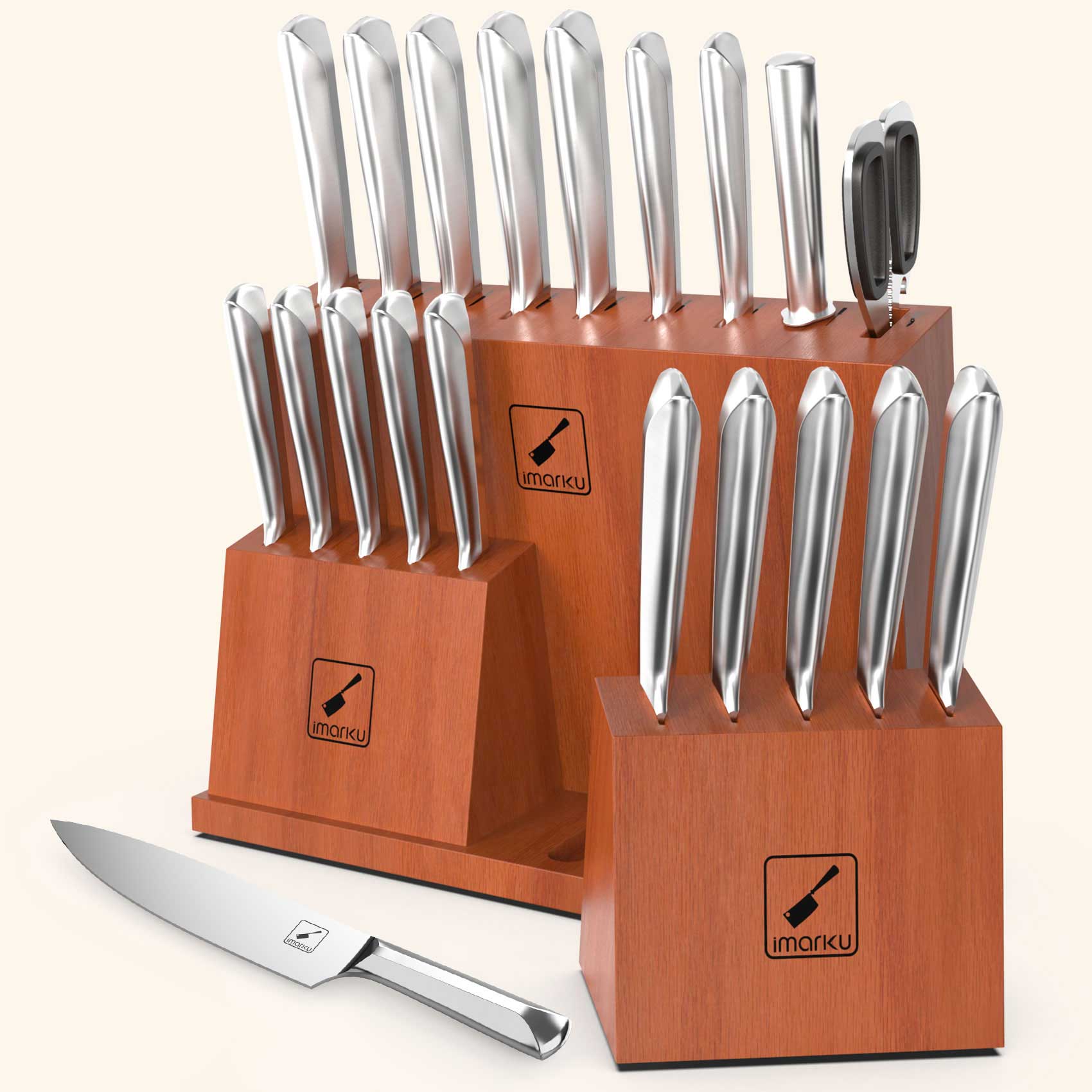 Premium 10-Piece Full Tang Steak Knife Set - High-Quality Stainless Steel Blades for Professional Chefs & Home Cooking - Perfect for BBQ, Meat Cutting & Kitchen Prep