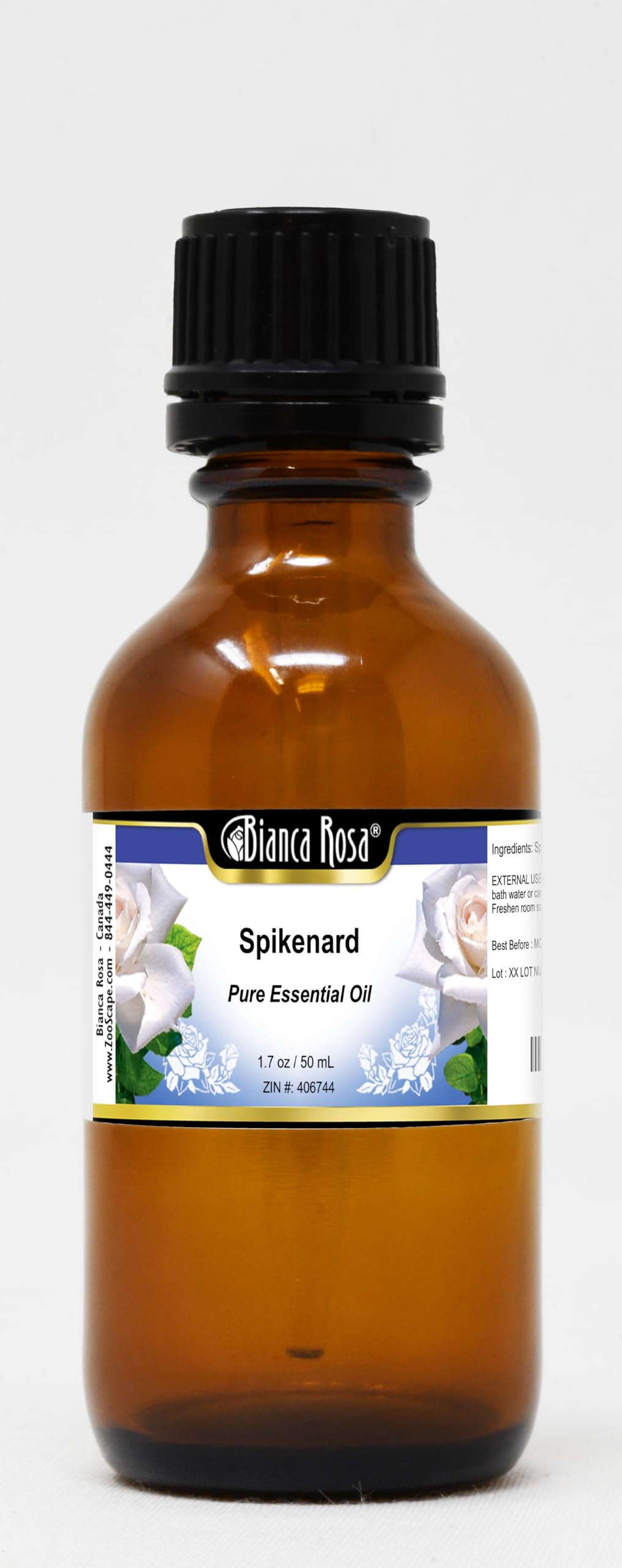 Pure Spikenard Essential Oil - 1.70 oz (50ml) 100% Natural & Therapeutic Grade for Aromatherapy, Massage & Relaxation | ZIN: 406744 | Perfect for Diffusers, Skincare & Spiritual Practices