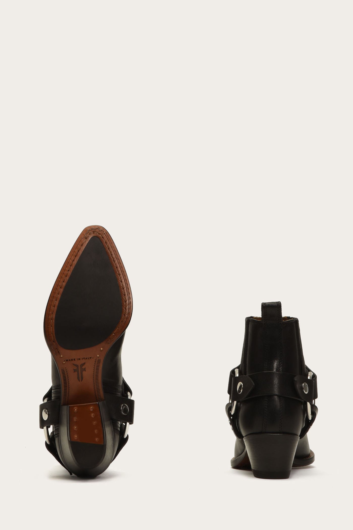 Vintage Modern Harness Chelsea Boots - Eco-Friendly Pre-Loved Leather Ankle Boots for Women | Perfect for Casual Outfits, Fall Fashion & Sustainable Wardrobe