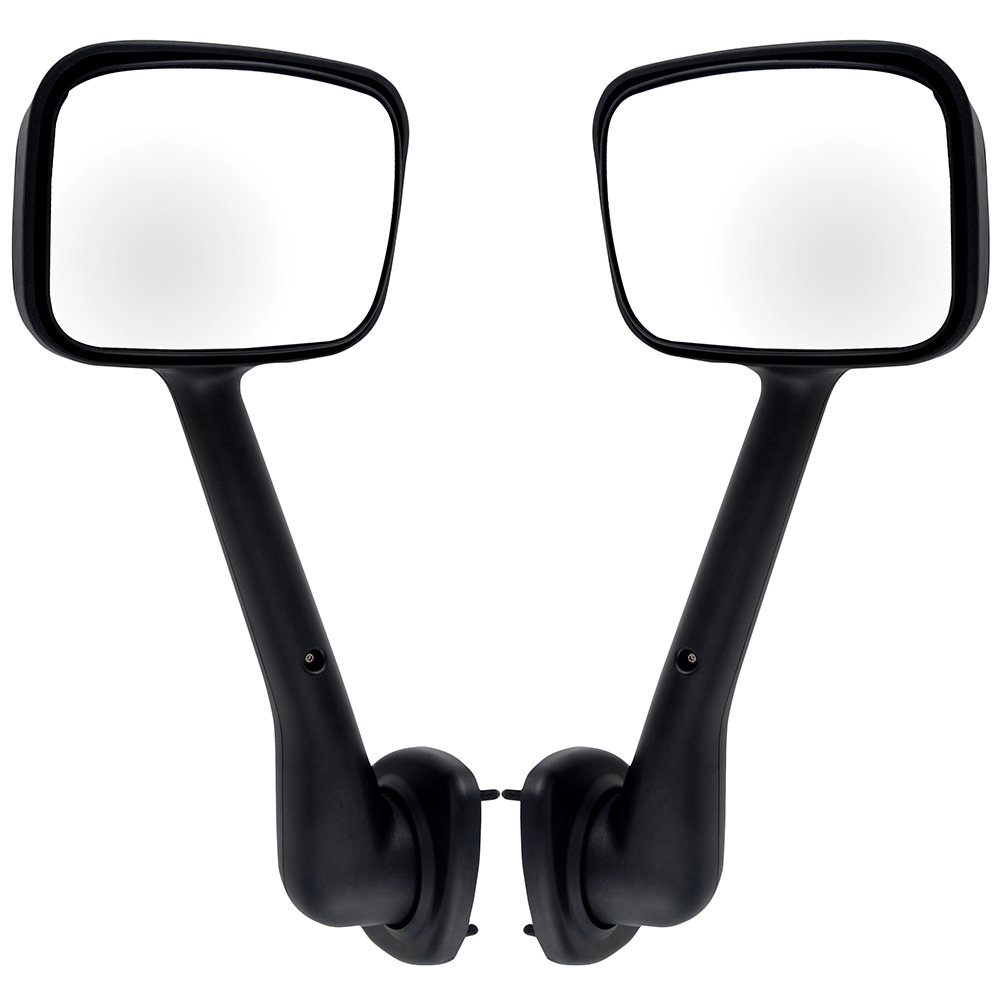 Heavy Duty Hood Mount Mirrors for Freightliner Cascadia 2008-2016 - Manual Adjustable Replacement Side Mirrors (Passenger & Driver) | Durable Towing & Long-Haul Trucking Accessories