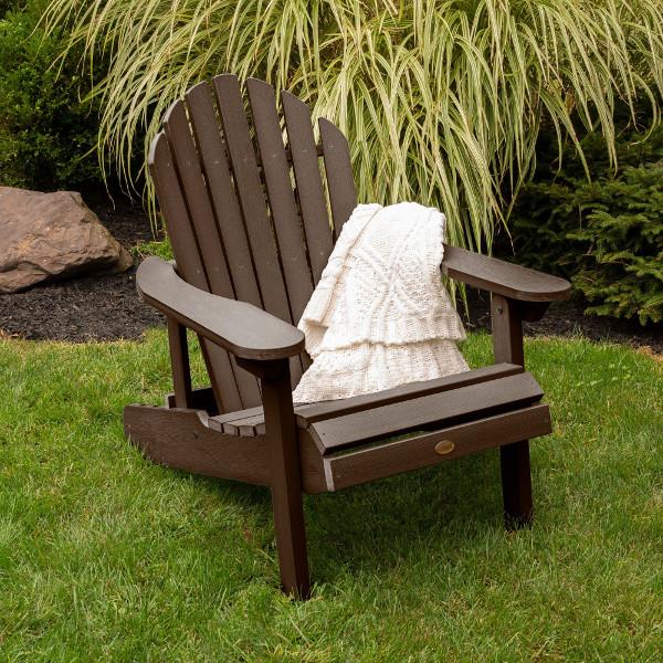 Hamilton Outdoor Folding & Reclining Adirondack Chair - Portable Patio Lounge Chair for Backyard, Poolside & Beach - Weather-Resistant Comfort for Relaxing Outdoors