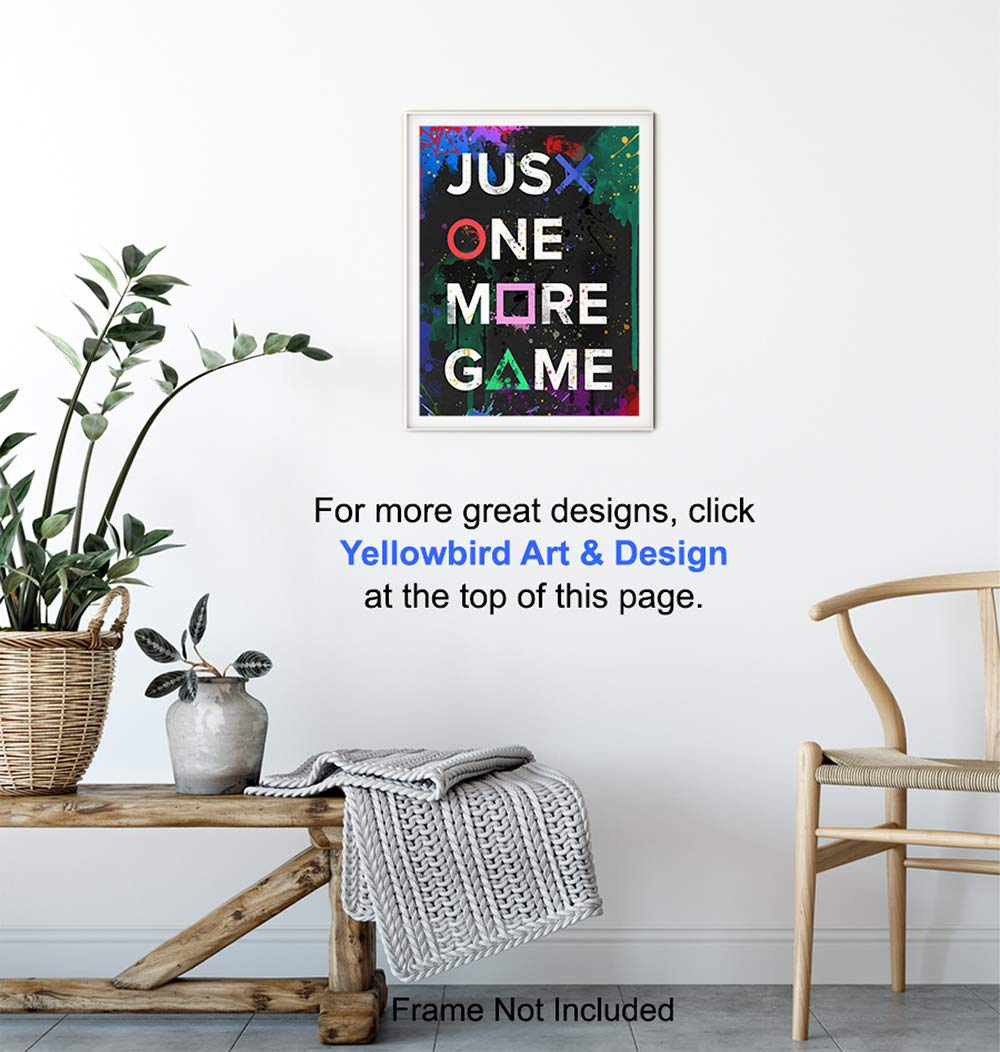 Remote Control Gaming Posters - Man Cave & Playroom Wall Art for Gamers
