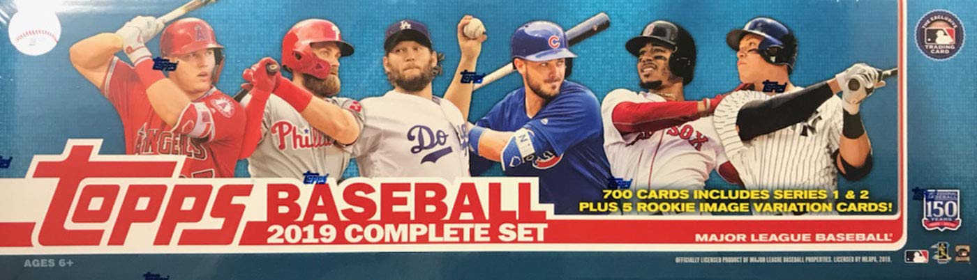 2019 Topps Baseball Cards Retail Factory Set - 700 Cards with 5 Rookie Variations | Complete MLB Player Collection for Trading, Collecting & Display