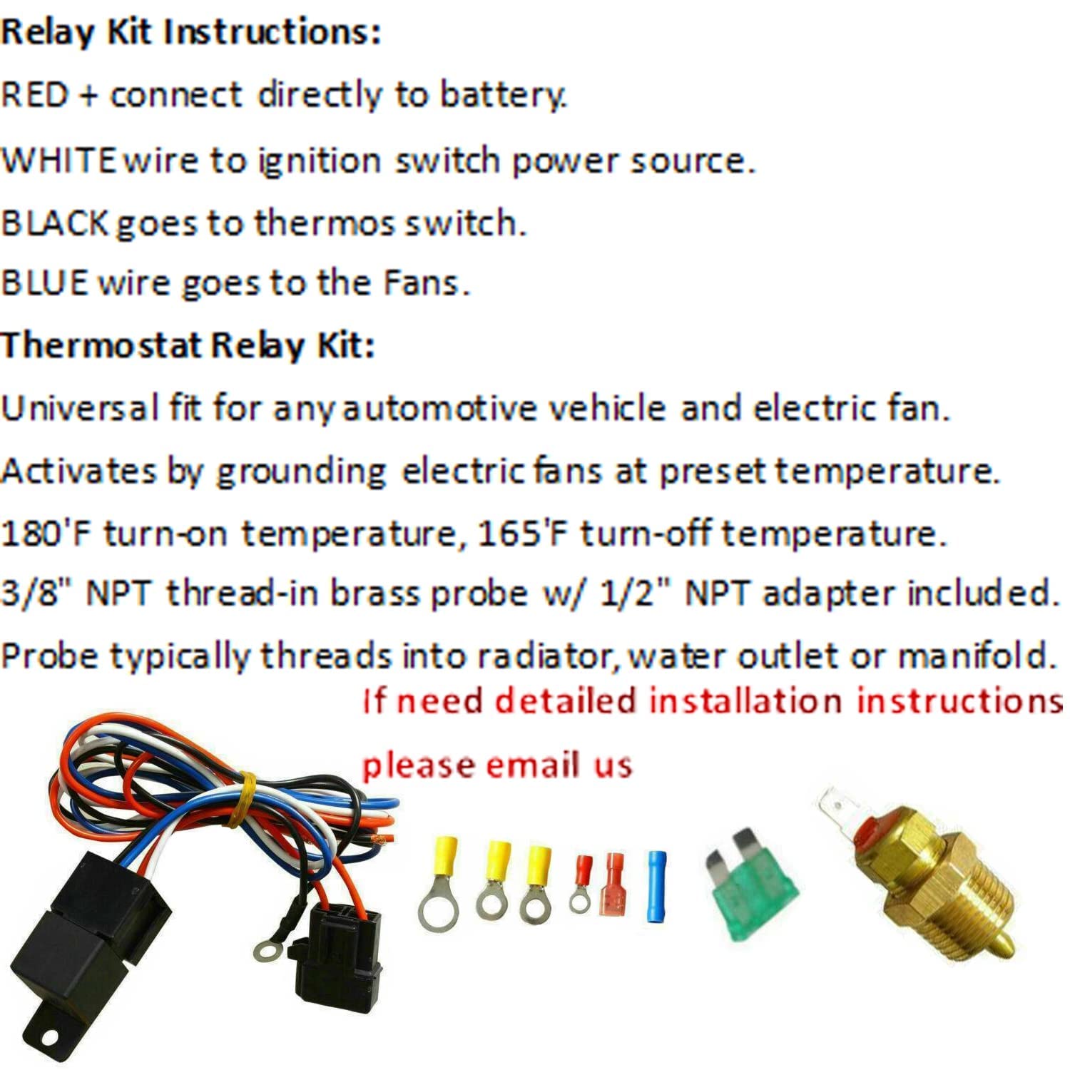 Aluminum Radiator Shroud Fan Relay Kit for 1955-1957 Chevy Bel Air, Truck Two-Ten, One-Fifty Series - V8 Engine Cooling Upgrade - Perfect for Classic Car Restoration & Hot Rod Builds