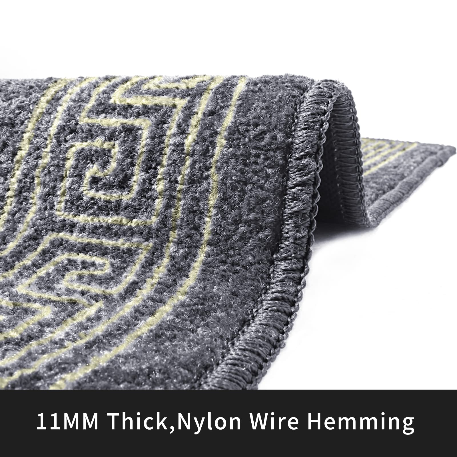 Custom Logo Shag Rugs - Personalized Commercial Entryway Mats & Carpets for Business, Home & Office | Washable Indoor-Outdoor Floor Mat 4x6 | Perfect for Hotels, Restaurants & Welcome Areas