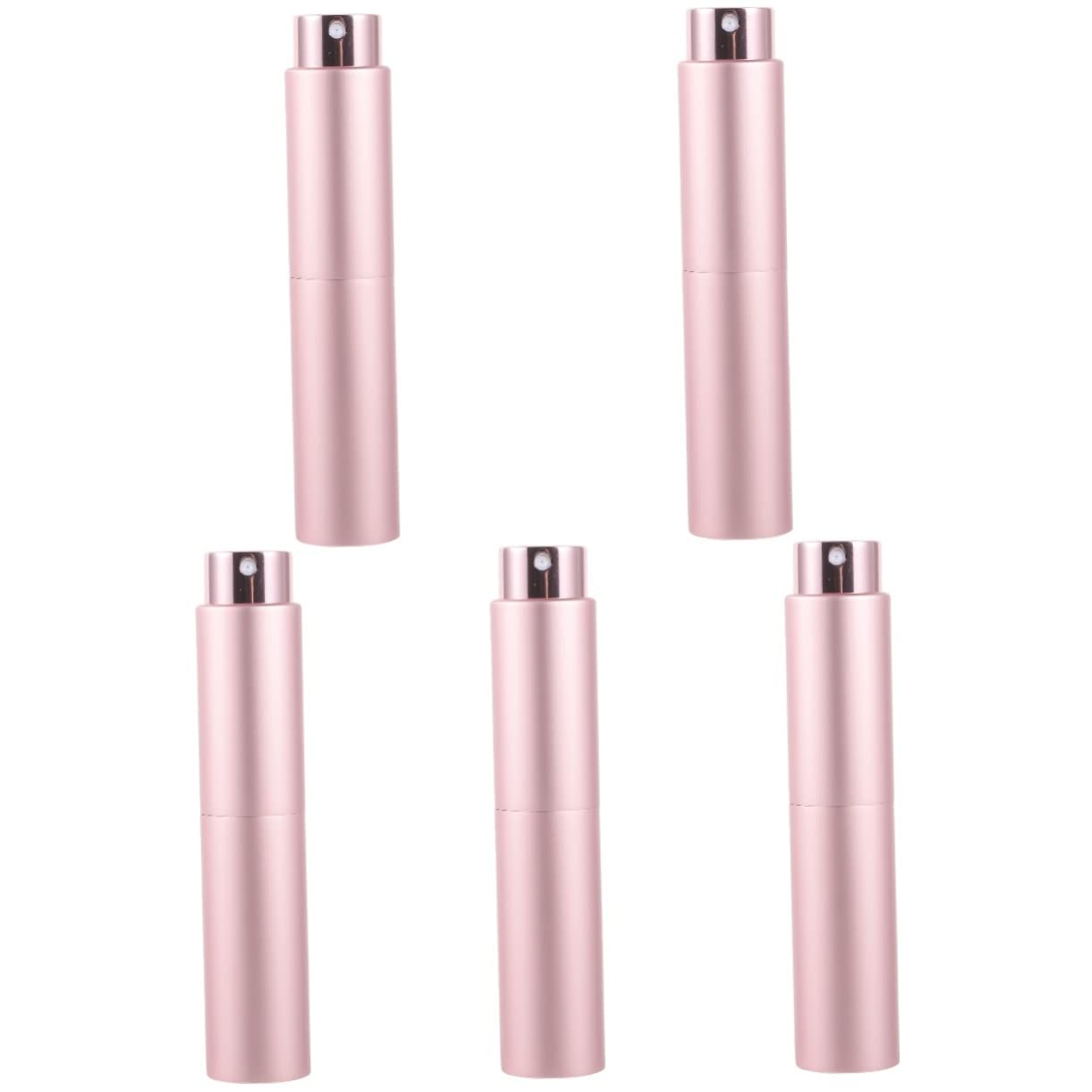 Healeved 5-Pack Mini Perfume Spray Bottles - 5ml Portable Refillable Travel Perfume Atomizer for Women & Men - Perfect for Purse, Gym Bag, Office, and Vacation Essentials