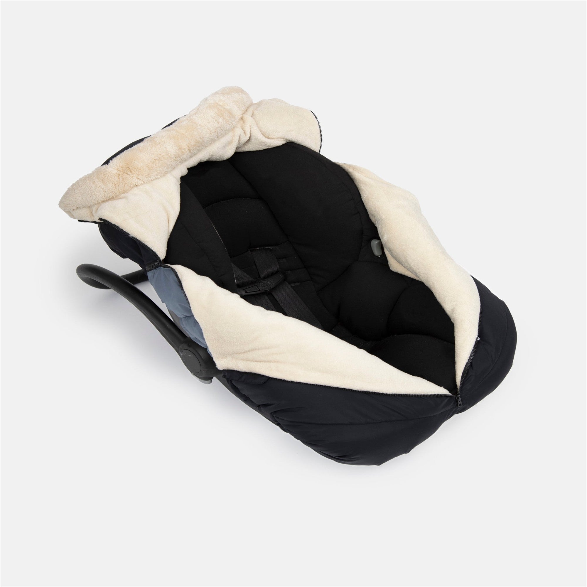 7AM Enfant Car Seat Cocoon Ash - Premium Baby Car Seat Cover for Winter & Cold Weather - Perfect for Strollers, Infant Carriers & Travel Accessories