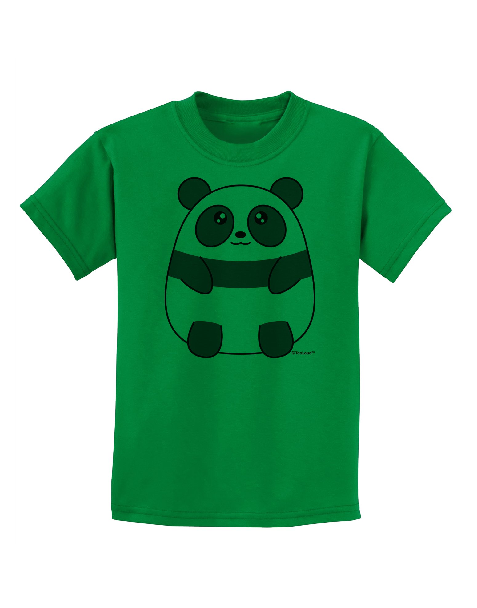 TooLoud Cute Panda Bear Graphic Kids T-Shirt - Soft Cotton Tee for Boys & Girls - Perfect for School, Playdates & Family Outings