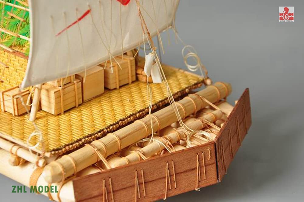 Kon-Tiki Raft Wooden Model Ship Kit - 1/18 Scale 15.8