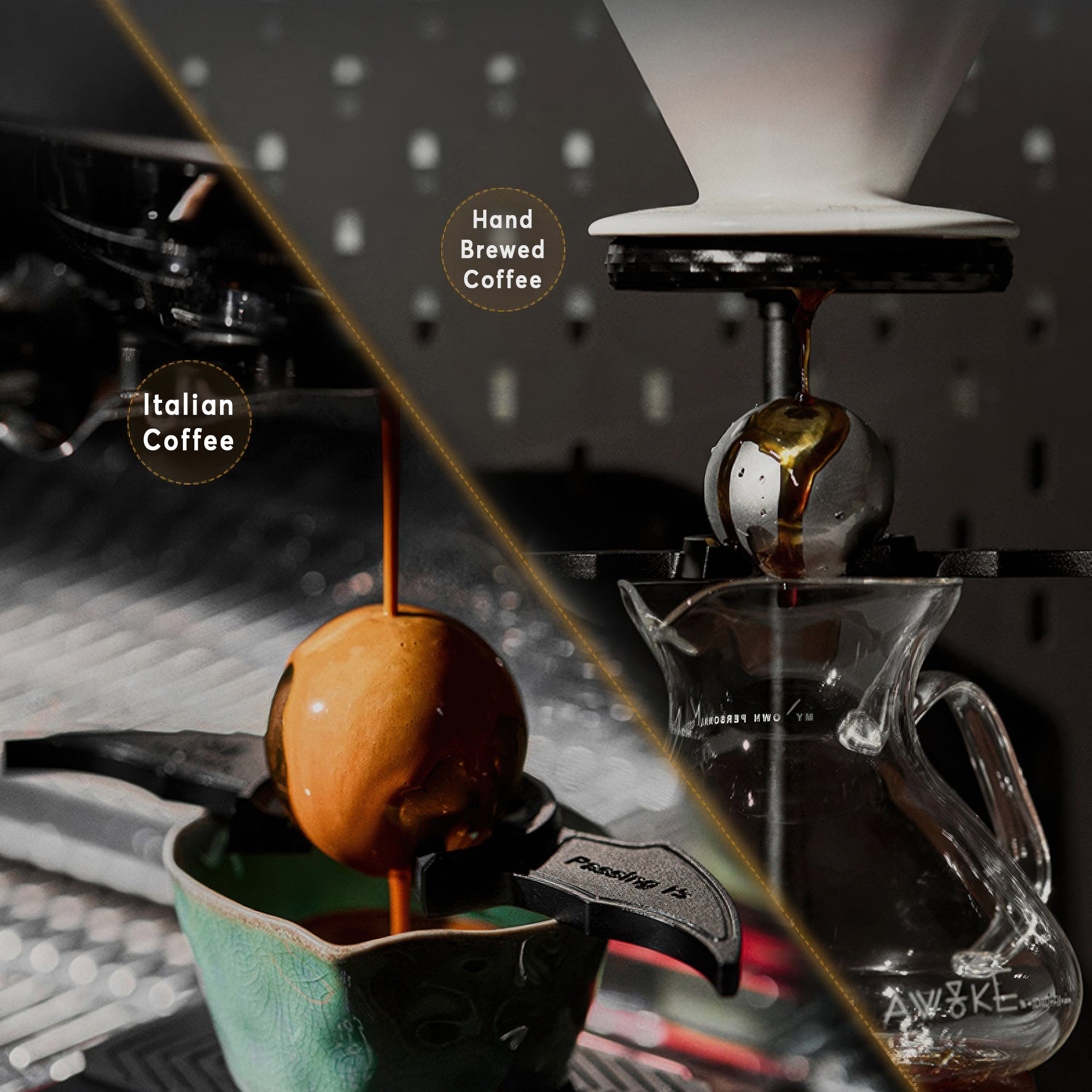 MUVNA Universal Hand Brewed Coffee Ice Ball Set - Perfect for Cold Brew, Iced Coffee & Cocktails at Home or Office