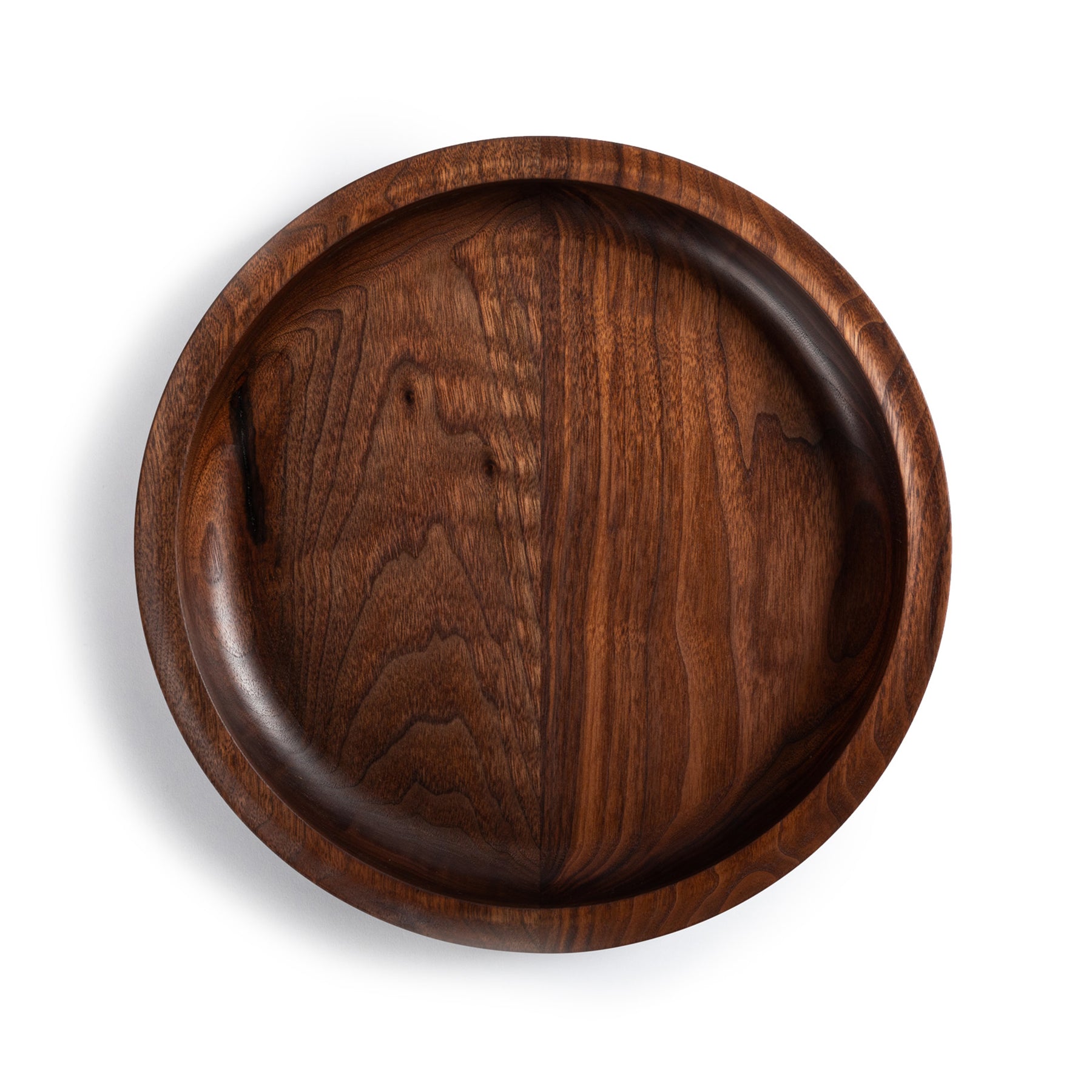 Premium Walnut Wood Serving Bowl - Handcrafted Natural Wood Salad Bowl for Entertaining, Dining & Kitchen Decor - Perfect for Salads, Fruits, Nuts & Party Serving