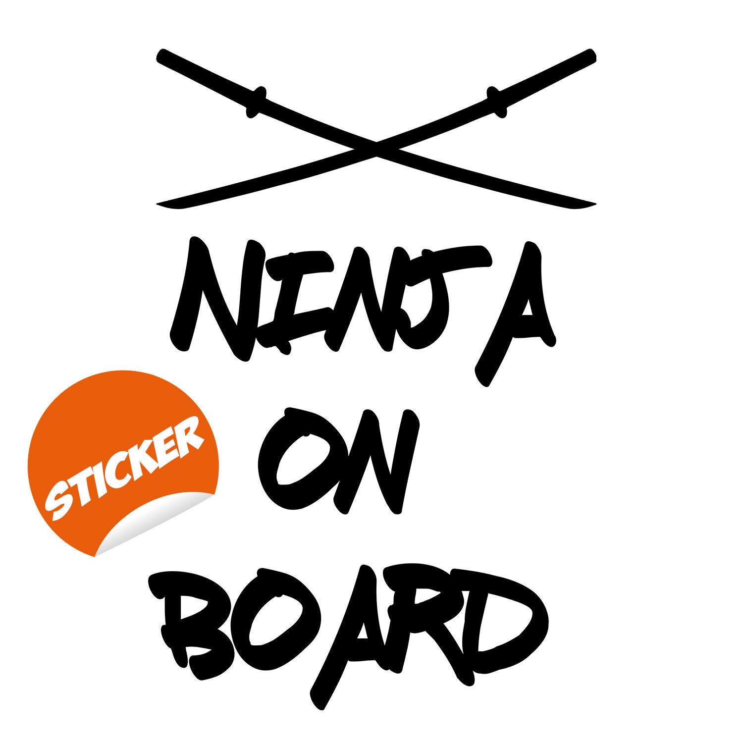 Funny Baby On Board Car Vinyl Sticker - Cute Safety Decal for Vehicle Windows & Bumpers - Perfect Gift for Kids, Boys & Girls - Great for Family Road Trips & School Carpool Safety