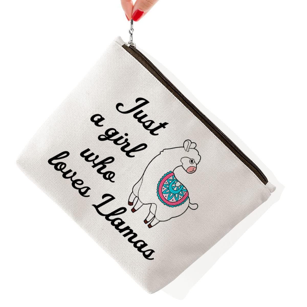 BiuNiuring Llama Gifts: Cute Llama-Themed Travel Makeup Bag for Women - Perfect for Cosmetics, Toiletries & Travel Accessories | Great Gift for Llama Lovers, Birthday & Christmas