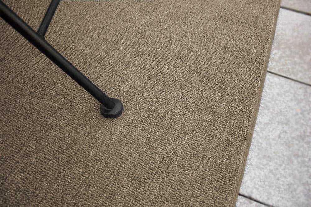 Premium Bound Fabric Finished Edges Indoor/Outdoor Area Rug - 9' Round Non-Slip Carpet for Living Room, Patio, Deck, and Bedroom