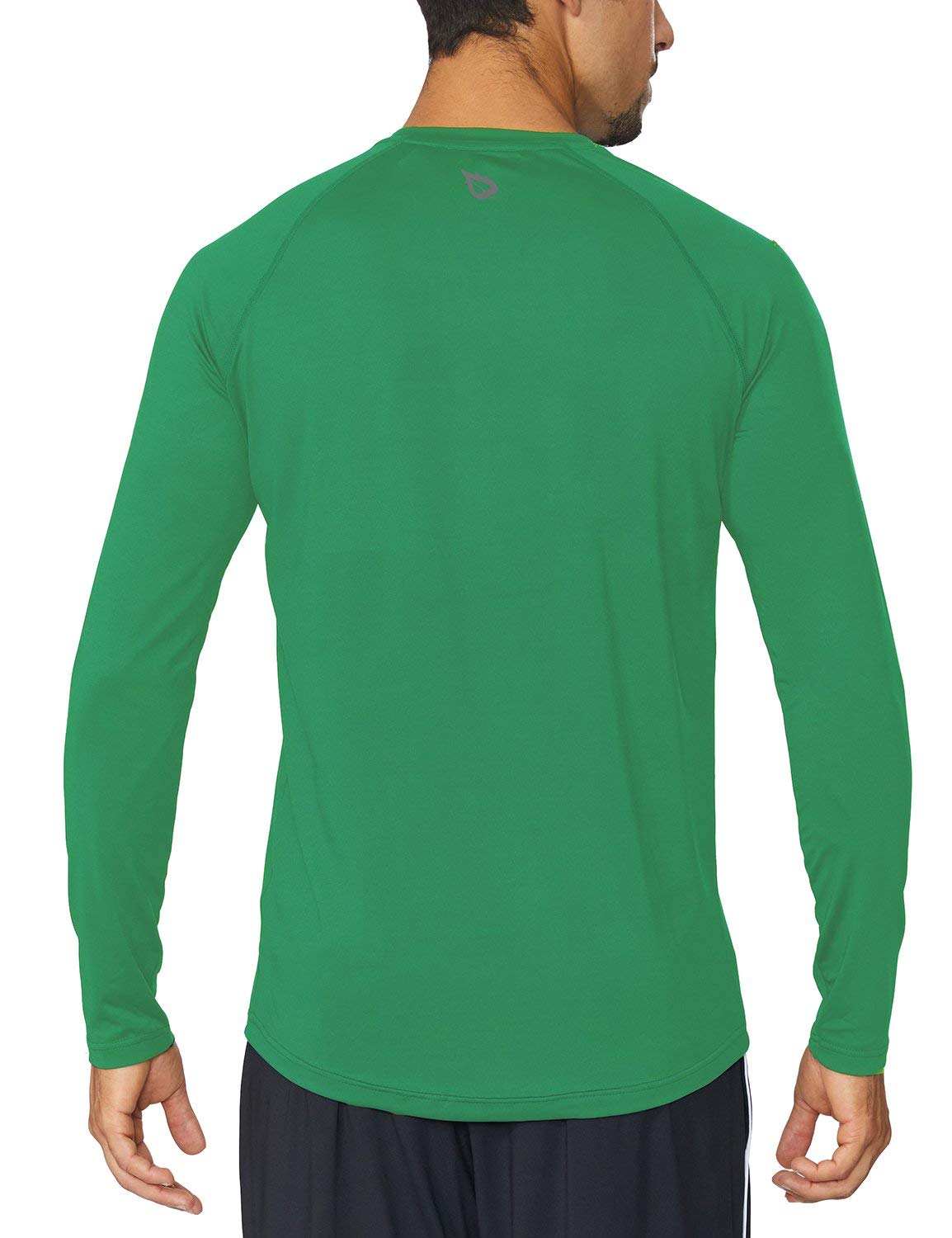 BALEAF Men's Long Sleeve Running Shirt - Quick Dry Athletic Workout Shirt, Lightweight Moisture Wicking Fishing & Hiking Tee for Outdoor Sports & Gym Training