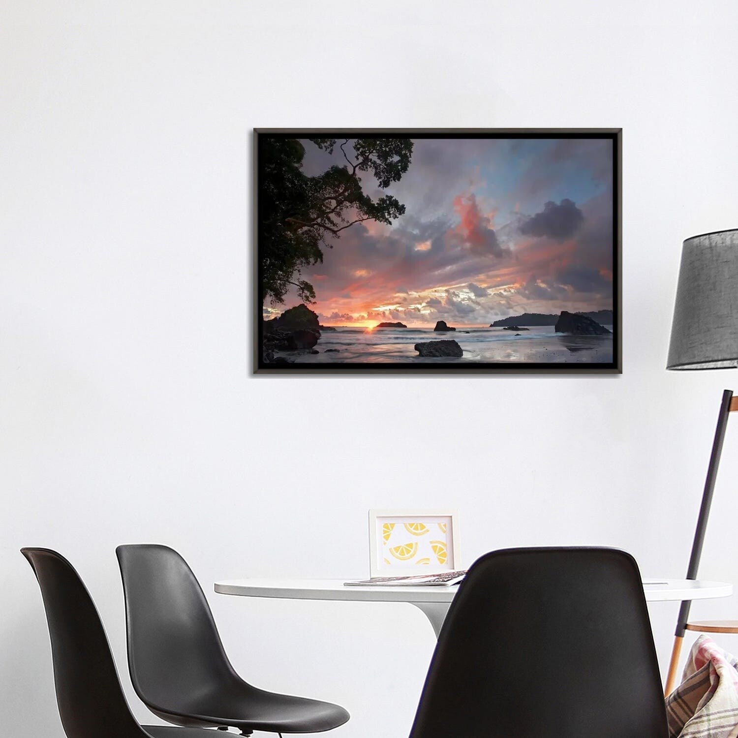 Tim Fitzharris Framed Wall Art - Stunning Beach & Coastline Landscape of Manuel Antonio National Park, Costa Rica | Perfect for Living Room, Bedroom & Office Decor
