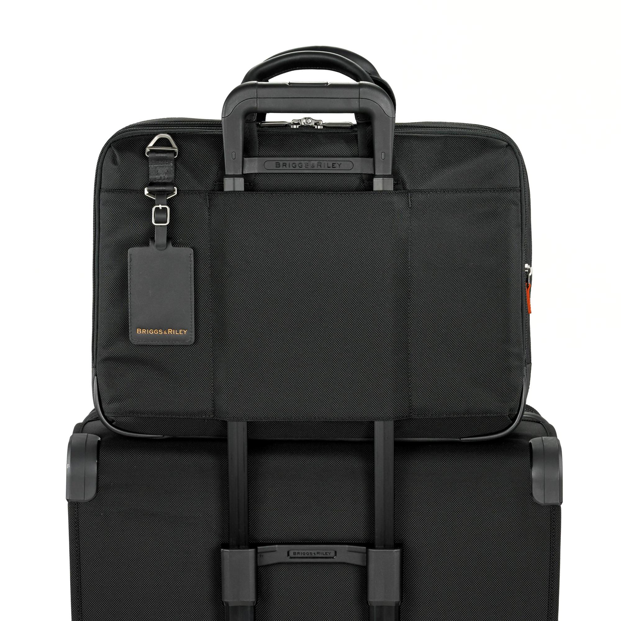 Briggs & Riley @Work Large Expandable Business Briefcase - Premium Laptop Bag for Professionals with Expandable Storage | Perfect for Business Travel, Office Commute & Work Meetings