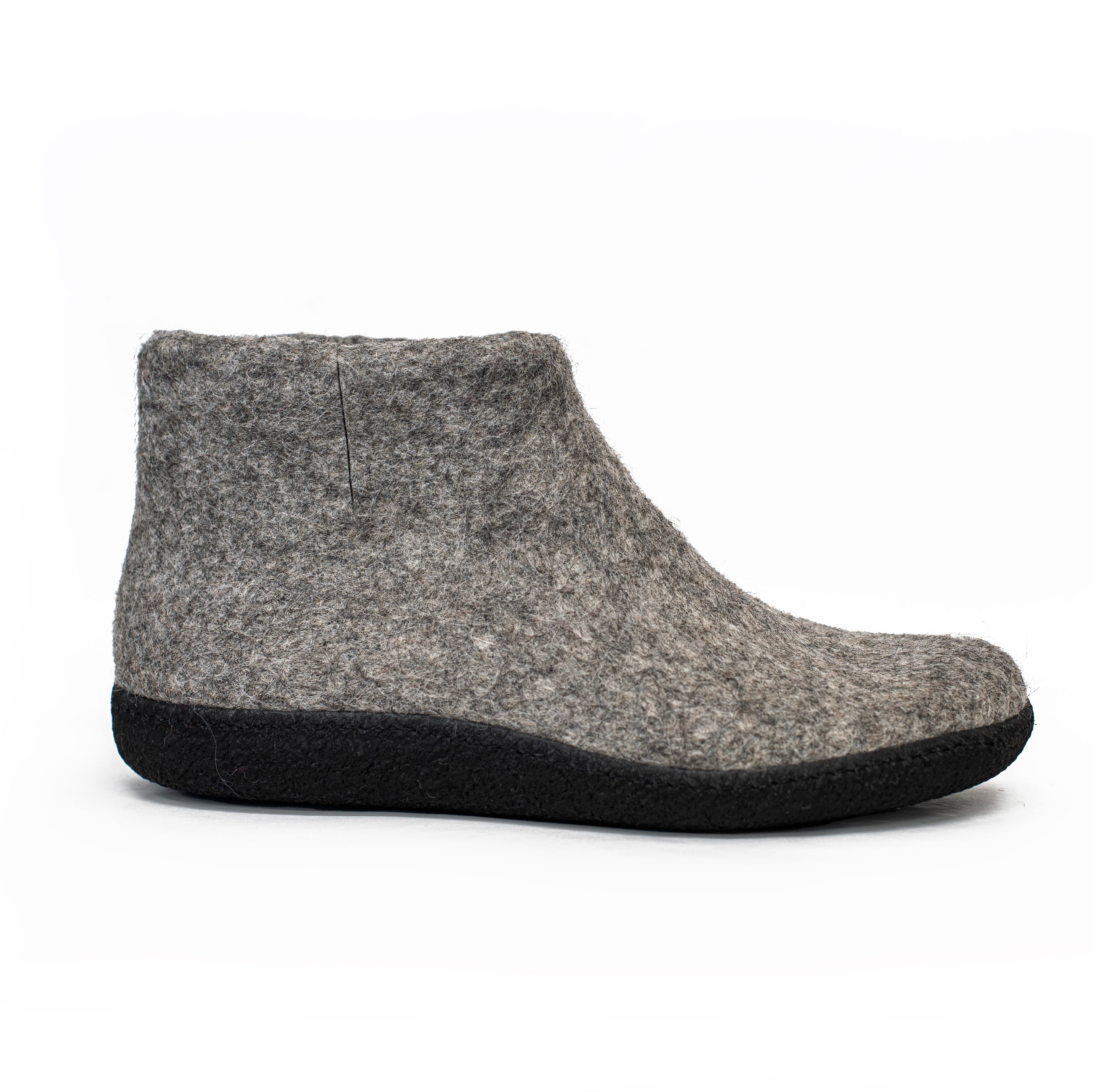 Women's WOOBOOTS Winter Snow Boots - Waterproof Gray Ankle Boots for Women - Warm Slip Resistant Shoes for Outdoor, Hiking & Cold Weather