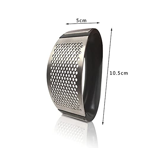 Premium Stainless Steel Garlic Press & Crusher - Heavy Duty Garlic Chopper for Kitchen - Perfect for Cooking, Baking & Meal Prep