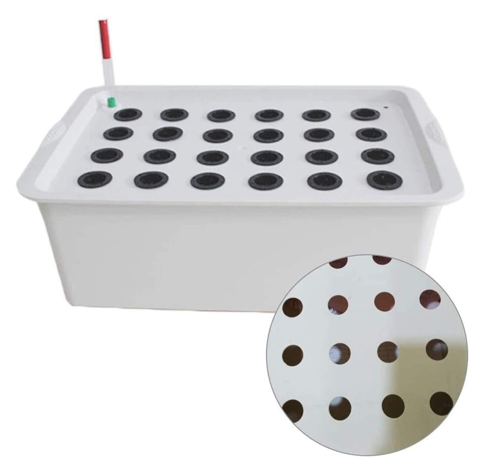 24-Hole Indoor Hydroponics Growing System Kit - Seedling Vegetables Cultivation Grow Box for Home & Kitchen | Perfect for Organic Gardening, Herb Growing, and Indoor Farming