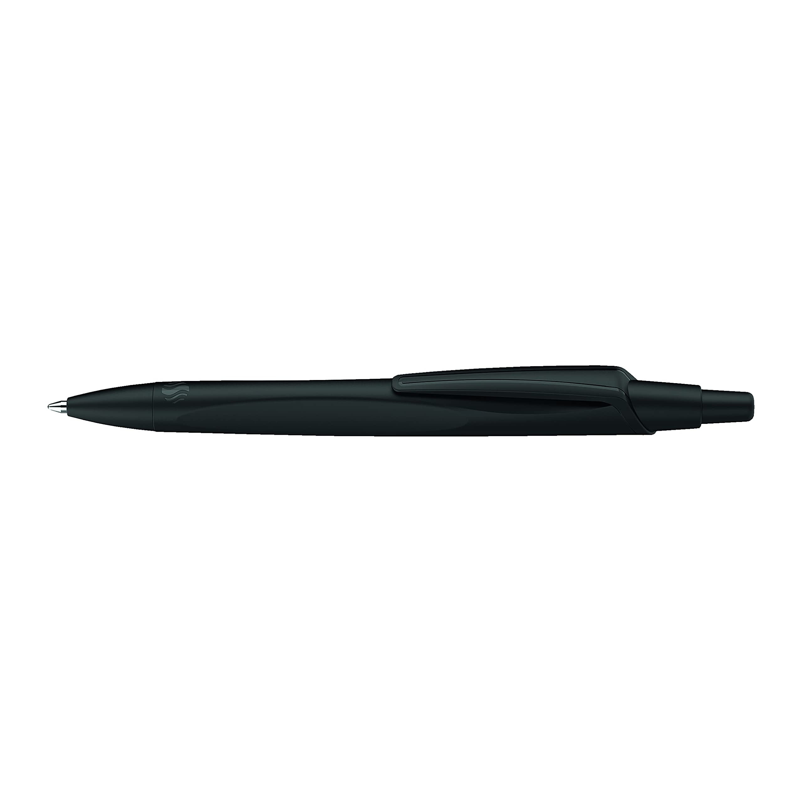Schneider Reco Ballpoint Pen - Medium Point Refillable Retractable Black Ink Pens (Box of 20) for Office, School & Business Writing Needs