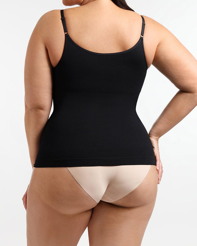 Seamless Tummy Control Shaping Cami Top for Women - Slimming Body Shaper Tank with Built-in Bra - Perfect for Workout, Layering & Everyday Wear