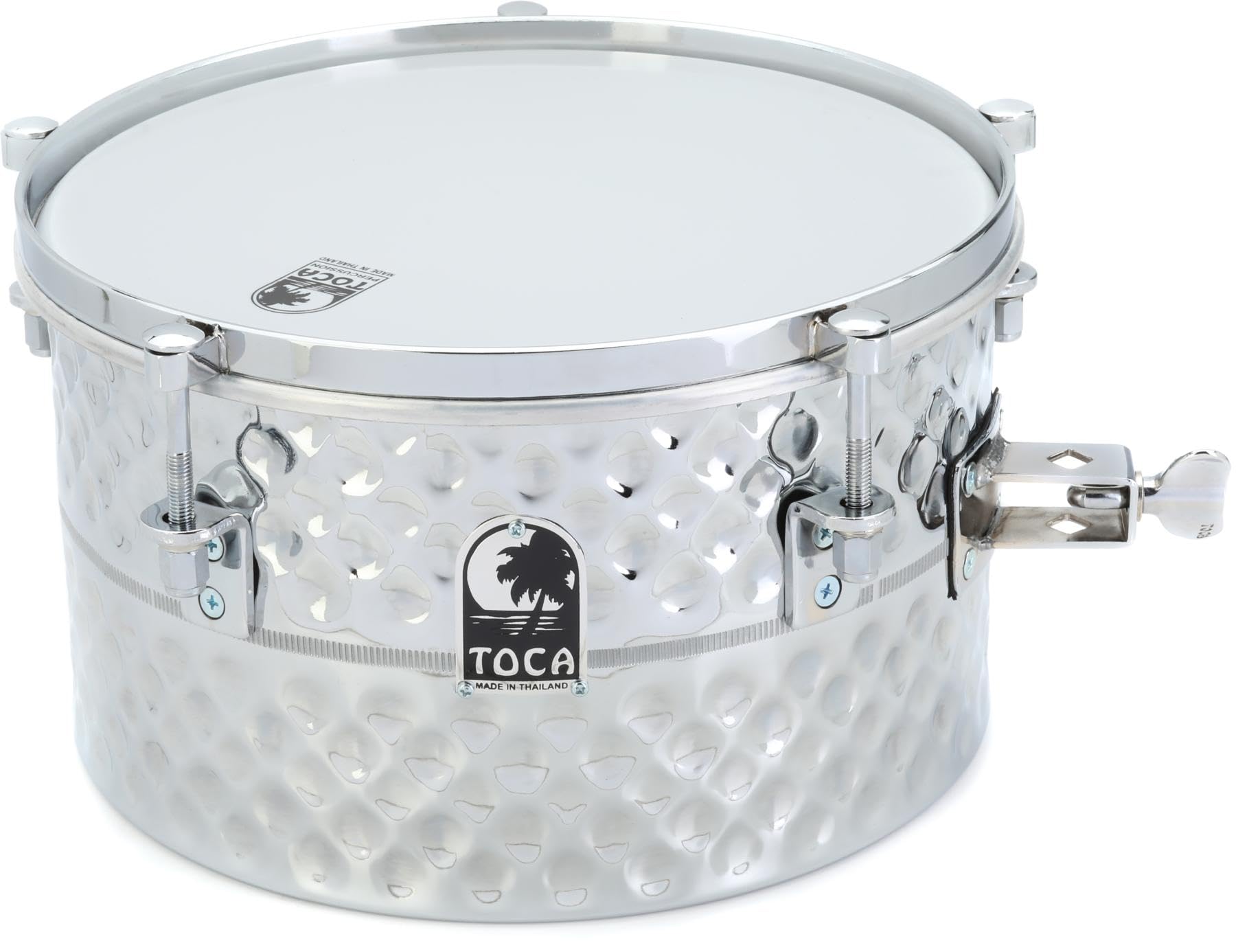 Toca Percussion Hand Hammered Timbale Snare Drum - Professional Percussion Instrument for Latin Music, Jazz & Live Performances - Perfect for Drummers, Bands & Music Enthusiasts
