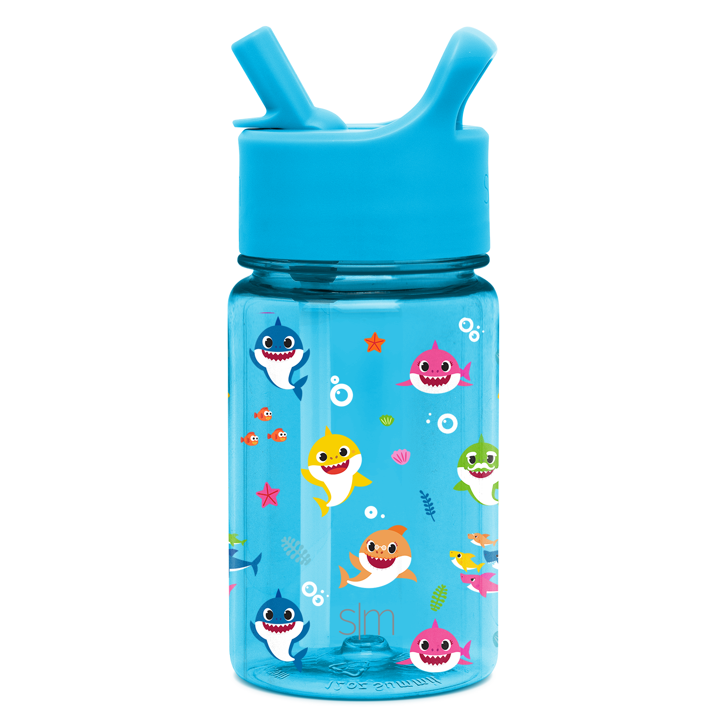 Summit Kids Plastic Water Bottle with Straw Lid - BPA Free Leak Proof Water Bottle for School, Sports & Outdoor Activities - Ideal for Boys Girls Ages 3-12