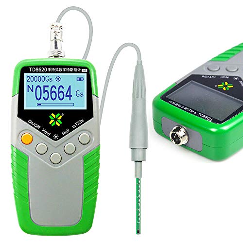 Digital Gauss Meter - Handheld Magnetic Field Tester with Hall Probe (0-2400mT/24000G) - Surface Magnetism Measurement Tool for Industrial, Laboratory & Electronics Repair