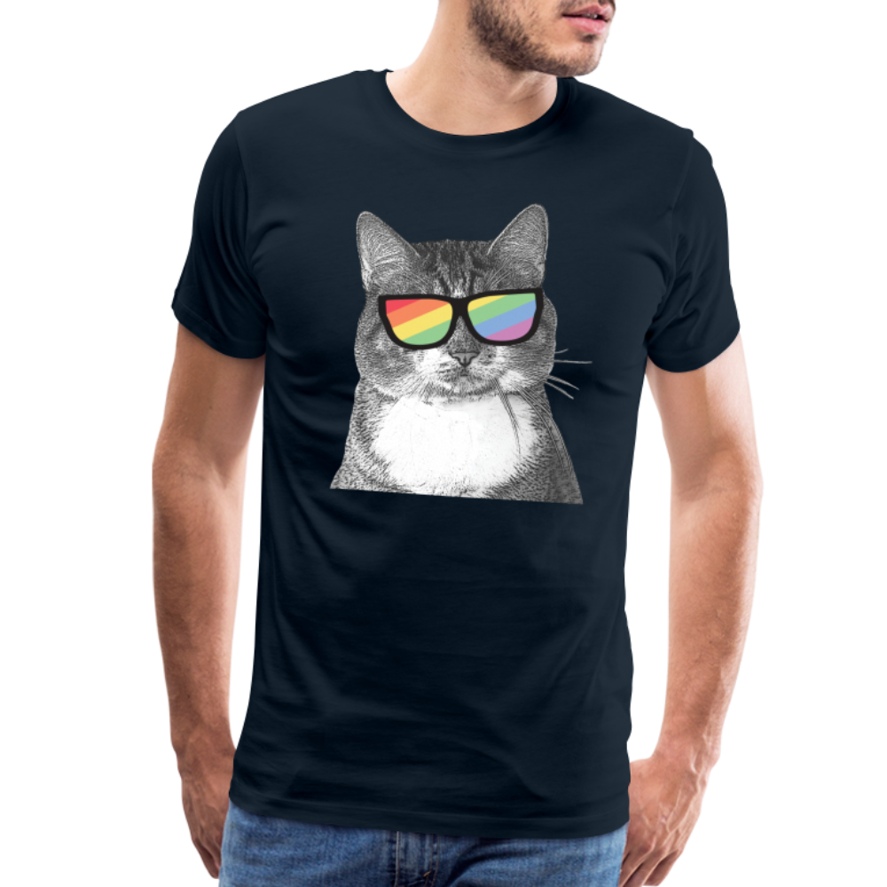 Pride Cat Classic Premium T-Shirt - LGBTQ+ Pride Graphic Tee for Men & Women - Comfortable Cotton Shirt for Pride Month, Parades & Everyday Wear