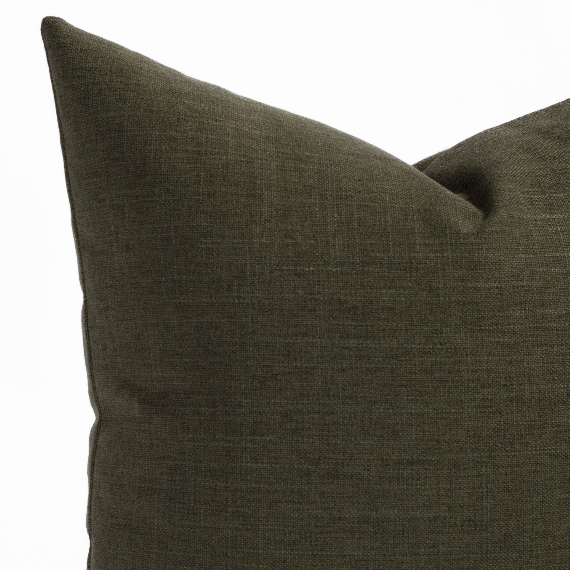 Lincoln 22x22 Inch Decorative Throw Pillow Cover - Soft Moss Green Square Cushion for Sofa, Bed, Living Room & Home Decor
