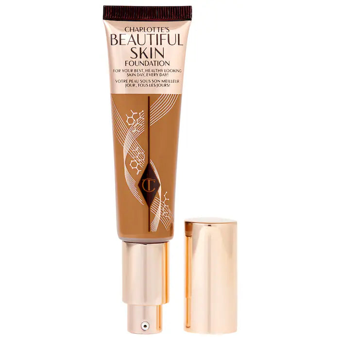 Charlotte Tilbury Beautiful Skin Foundation with Hyaluronic Acid - Hydrating & Smoothing Makeup Base for Flawless Coverage - Perfect for Daily Wear & Special Occasions