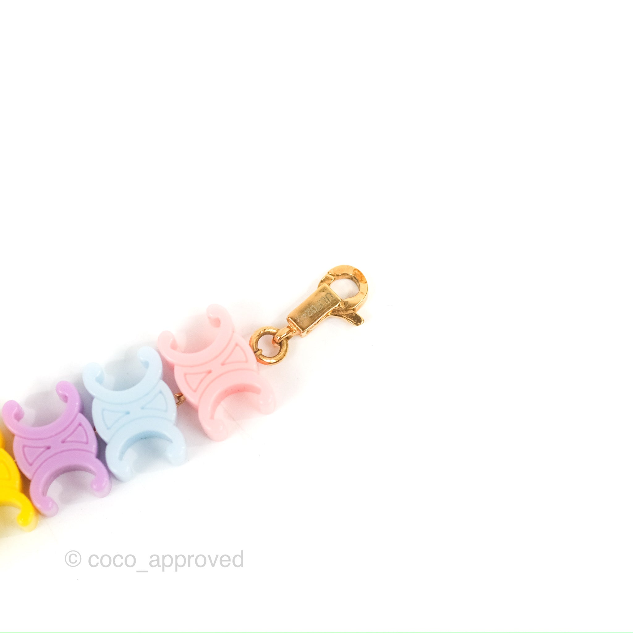 Celine Baby Bracelet - Brass Gold Finish Plexiglass Charm Bracelet for Women | Elegant Jewelry Gift for Birthday, Anniversary & Special Occasions