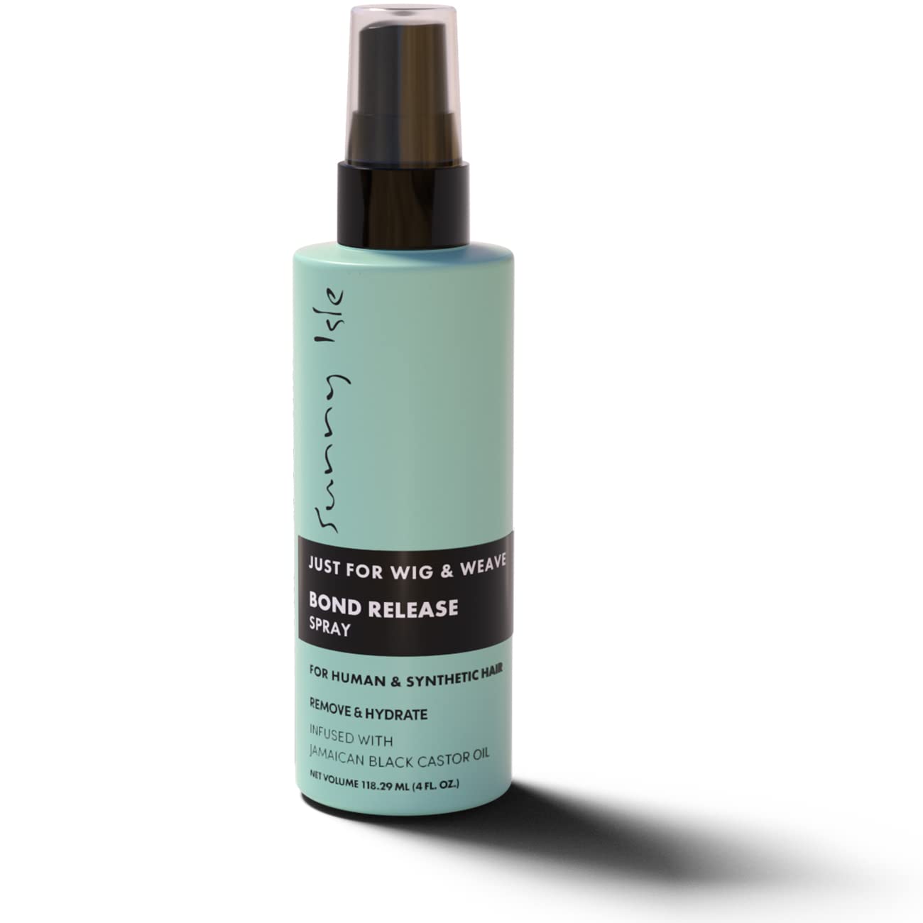 Sunny Isle Bond Release Spray for Wigs, Weaves, Braids & Extensions – 4oz | Works on Synthetic & Natural Hair | Jamaican Black Castor Oil Formula | Alcohol-Free Hairspray | Perfect for Salon, Styling & Hair Maintenance