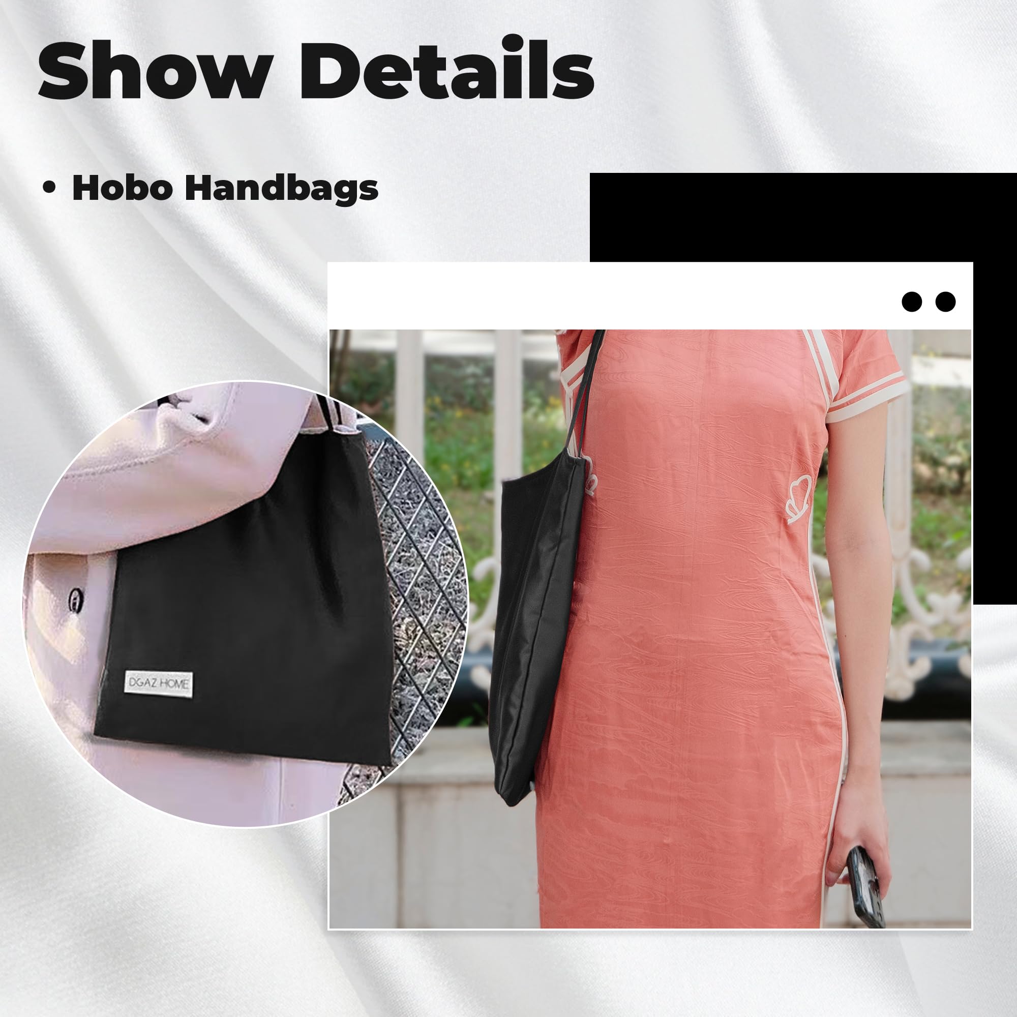 Luxury DGAZ Silk Designer Tote Bag for Women - Large Zippered Shoulder Hobo Handbag | Perfect for Work, Travel & Everyday Use